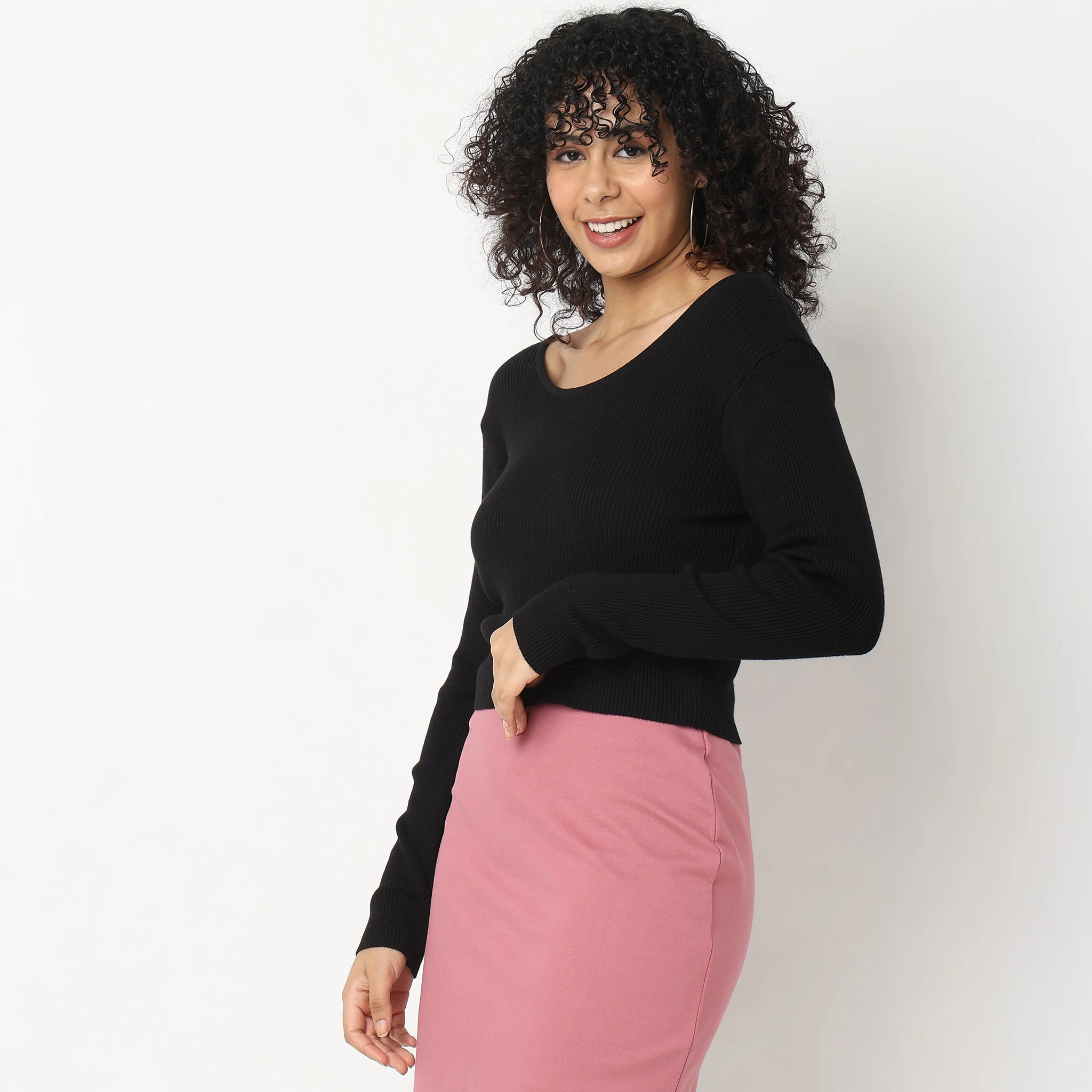Regular Fit Solid T-Shirt - Image 5