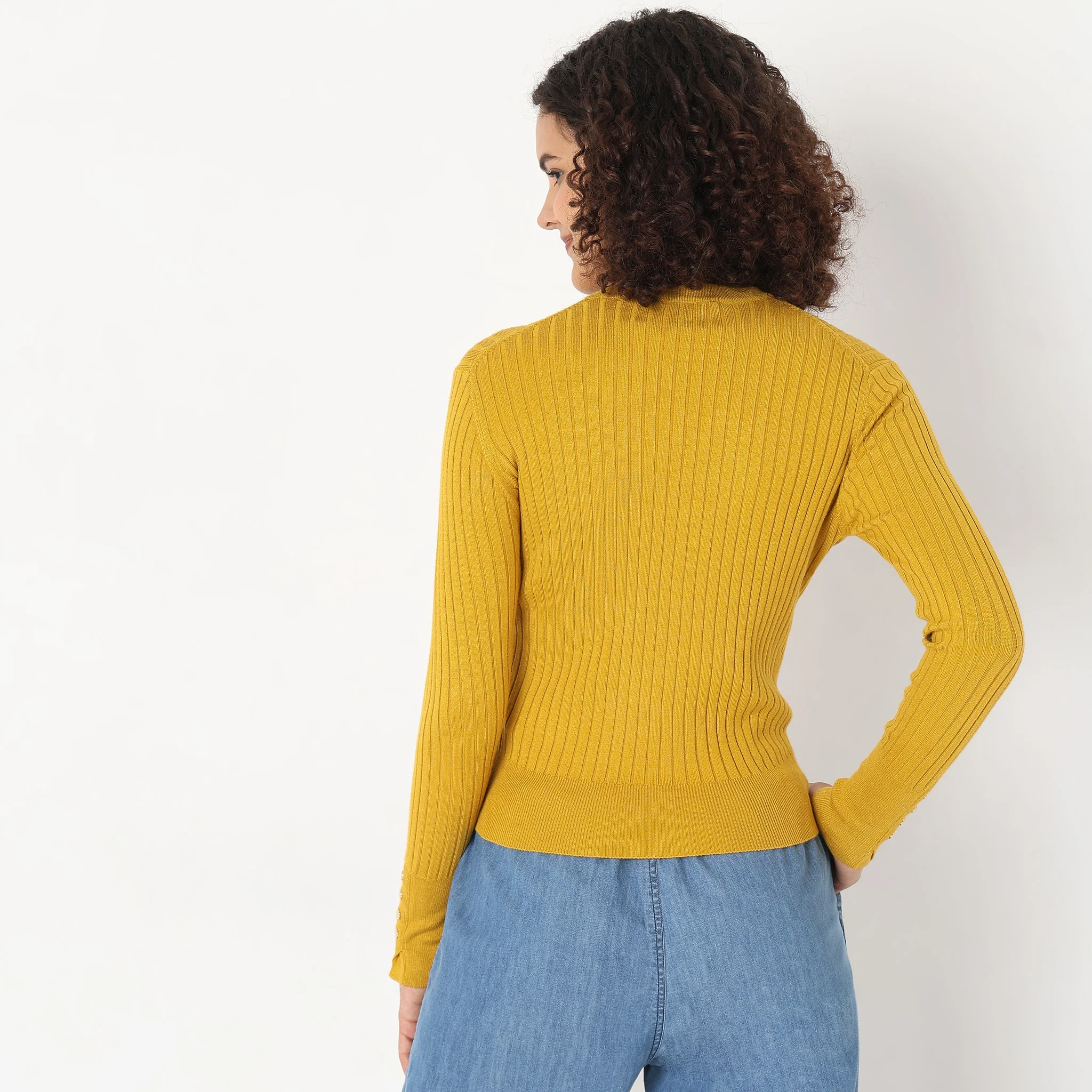 Knitted Solid T-Shirt - Image 13