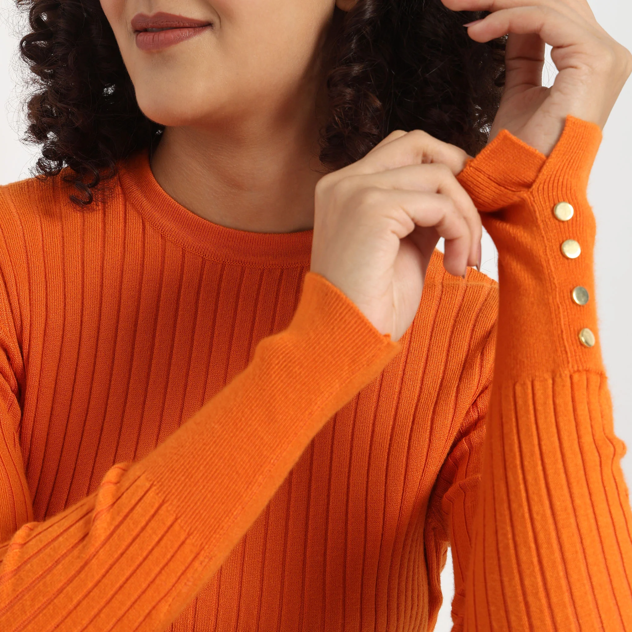 Knitted Solid T-Shirt - Image 20