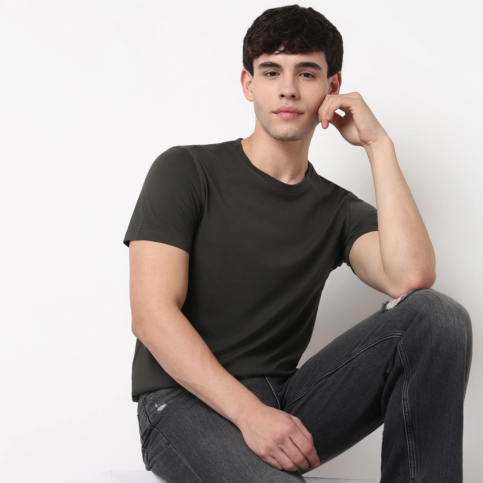 Double Dyed Crew™ Tees - Regular Fit - Must Have Essential Super Soft Handfeel & Quick Dry - Image 60