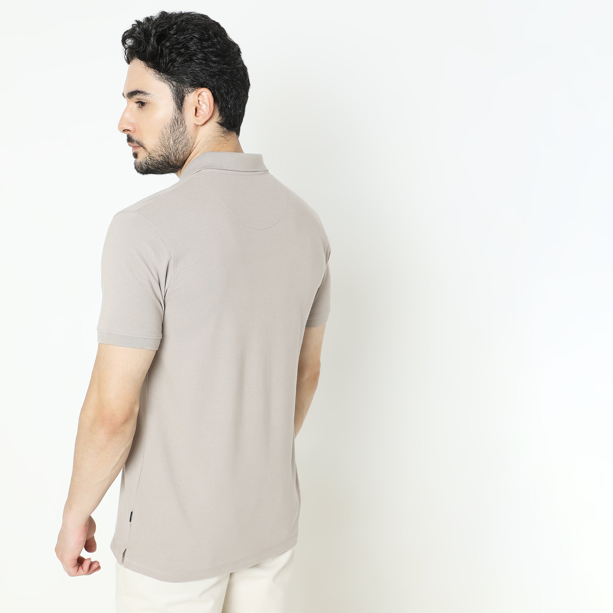 Double Dyed Polo™ T-Shirt With Anti-Curl Collar Pique Knit - Image 12