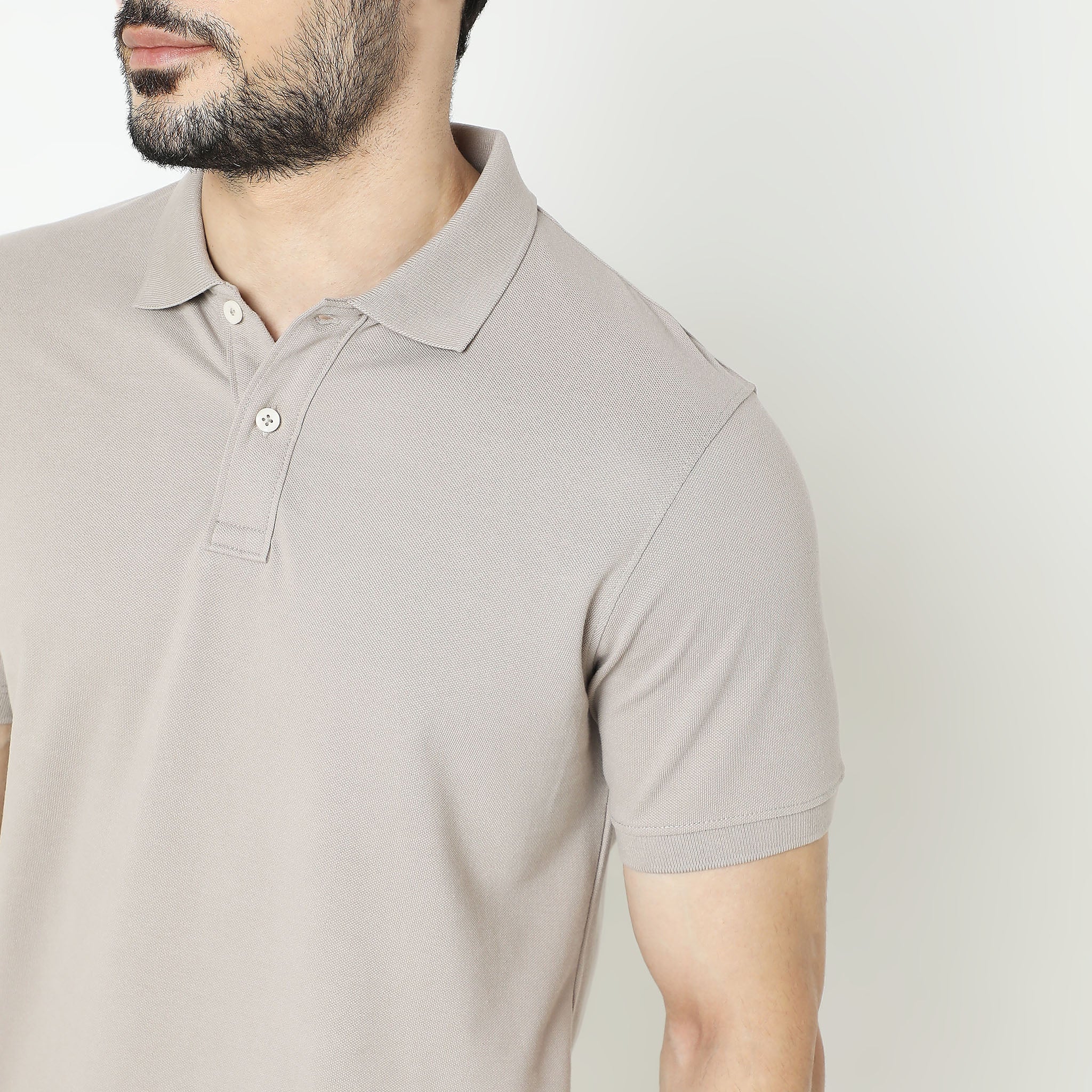 Double Dyed Polo™ T-Shirt With Anti-Curl Collar Pique Knit - Image 14