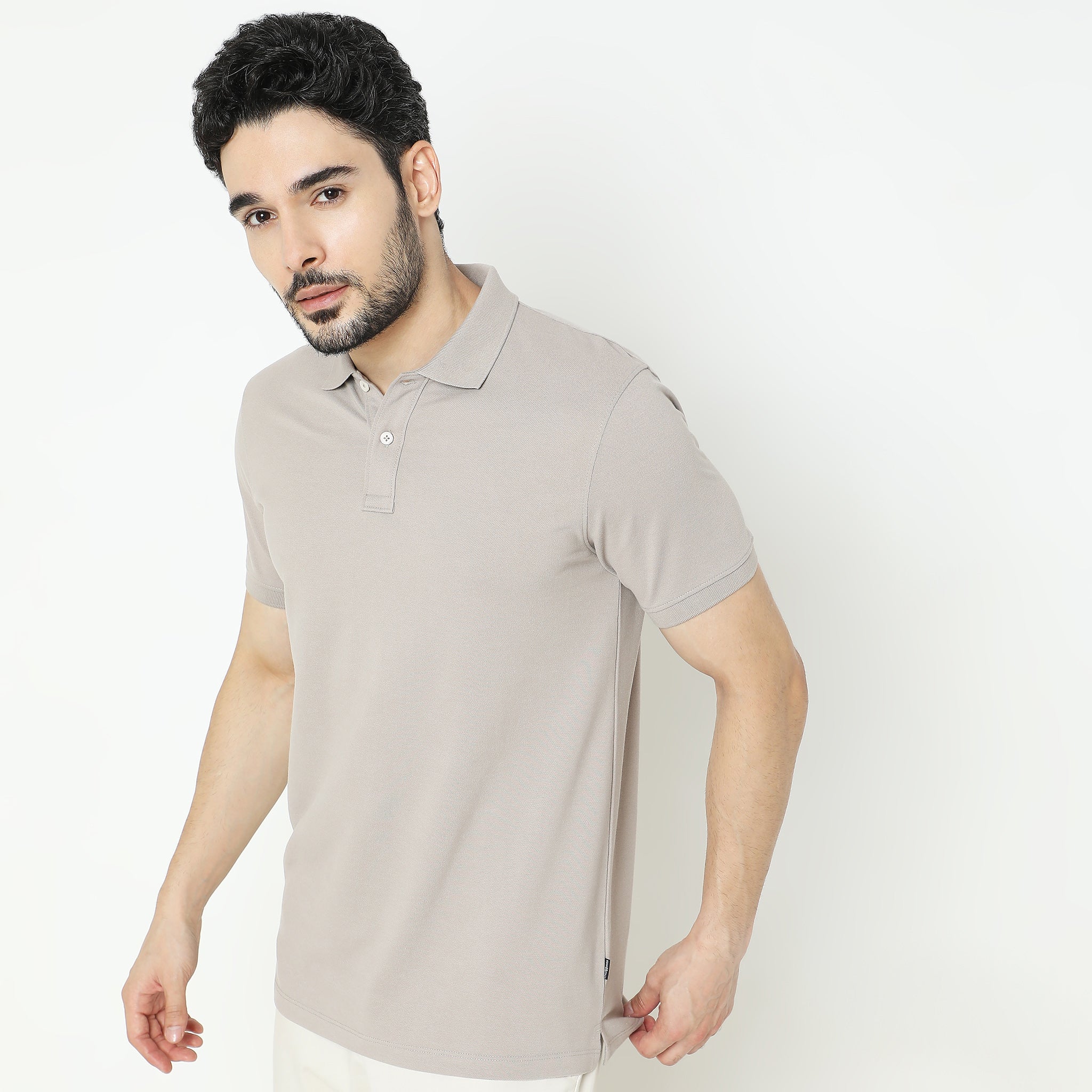 Double Dyed Polo™ T-Shirt With Anti-Curl Collar Pique Knit - Image 15