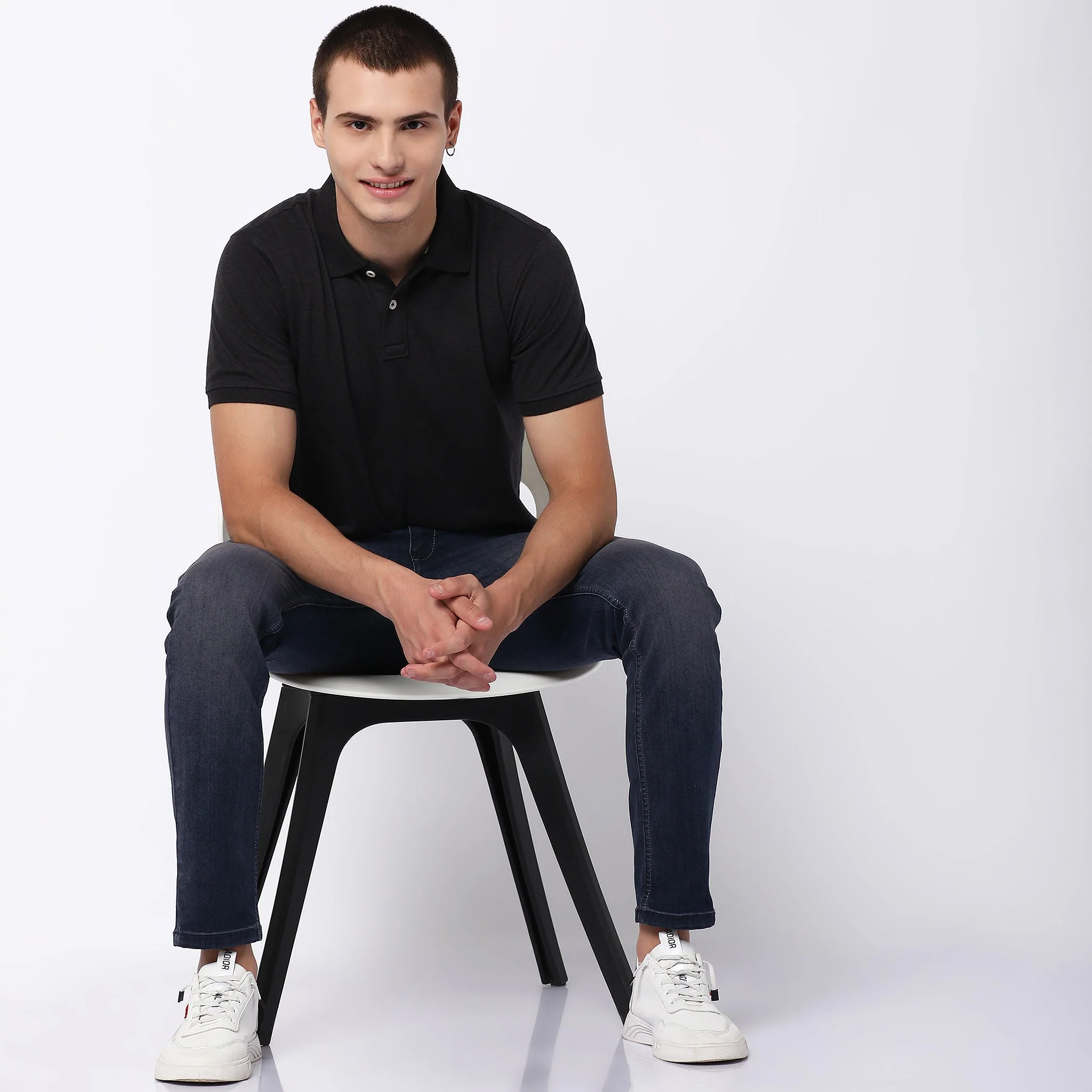 Double Dyed Polo™ T-Shirt With Anti-Curl Collar Pique Knit - Image 16