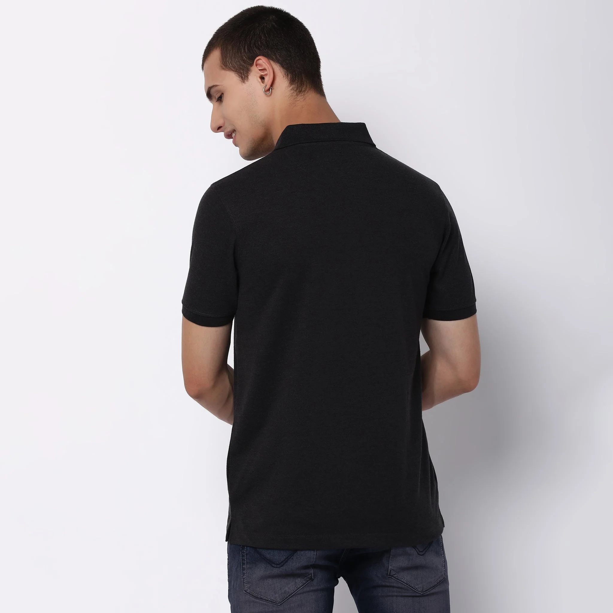Double Dyed Polo™ T-Shirt With Anti-Curl Collar Pique Knit - Image 18