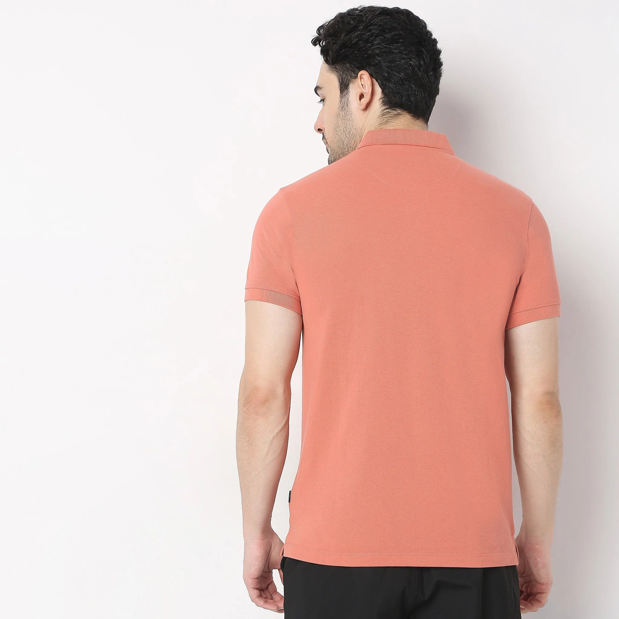 Double Dyed Polo™ T-Shirt With Anti-Curl Collar Pique Knit - Image 23