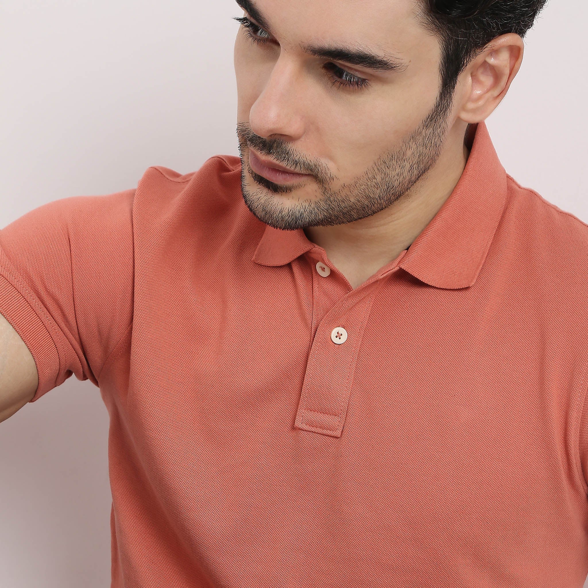 Double Dyed Polo™ T-Shirt With Anti-Curl Collar Pique Knit - Image 24