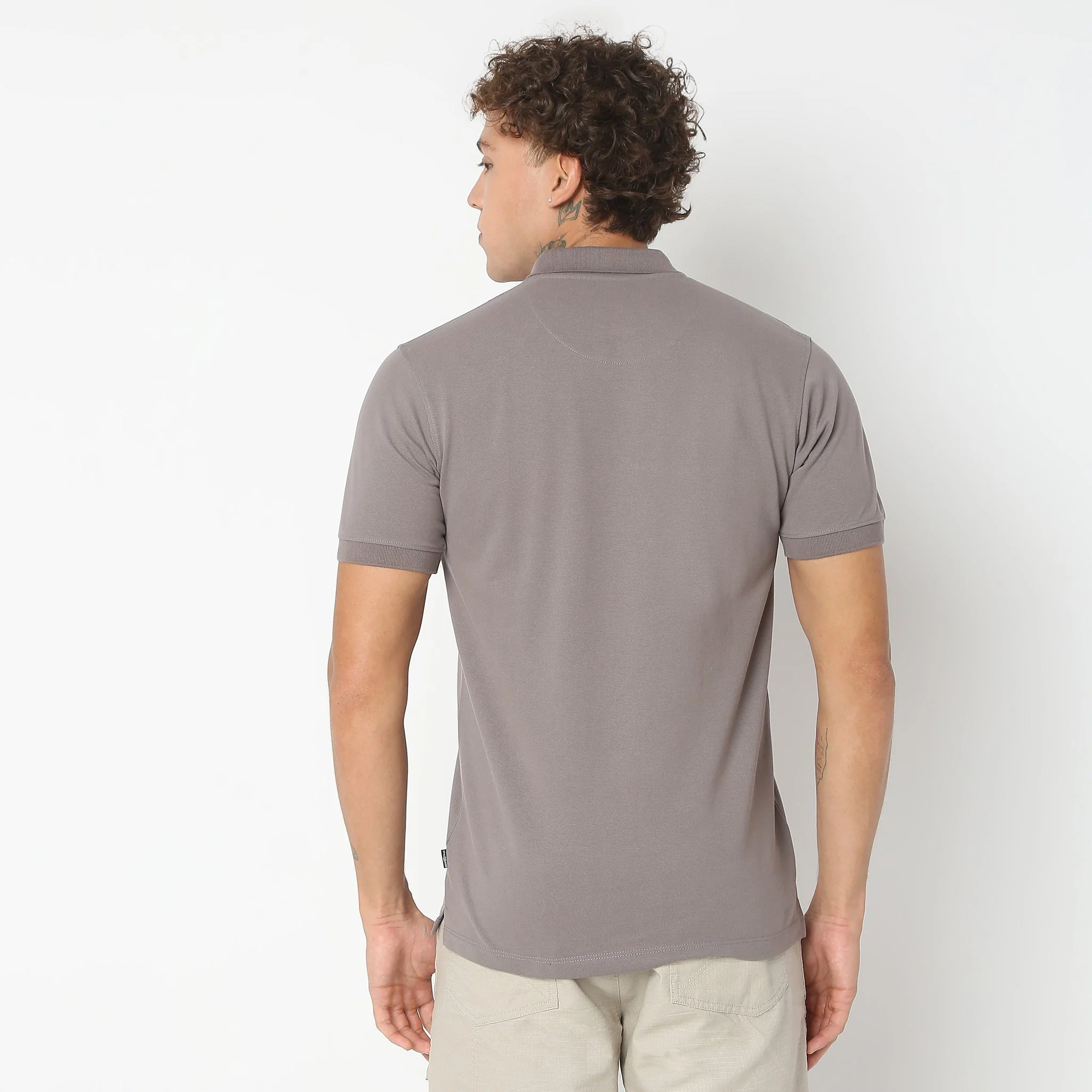 Double Dyed Polo™ T-Shirt With Anti-Curl Collar Pique Knit - Image 28