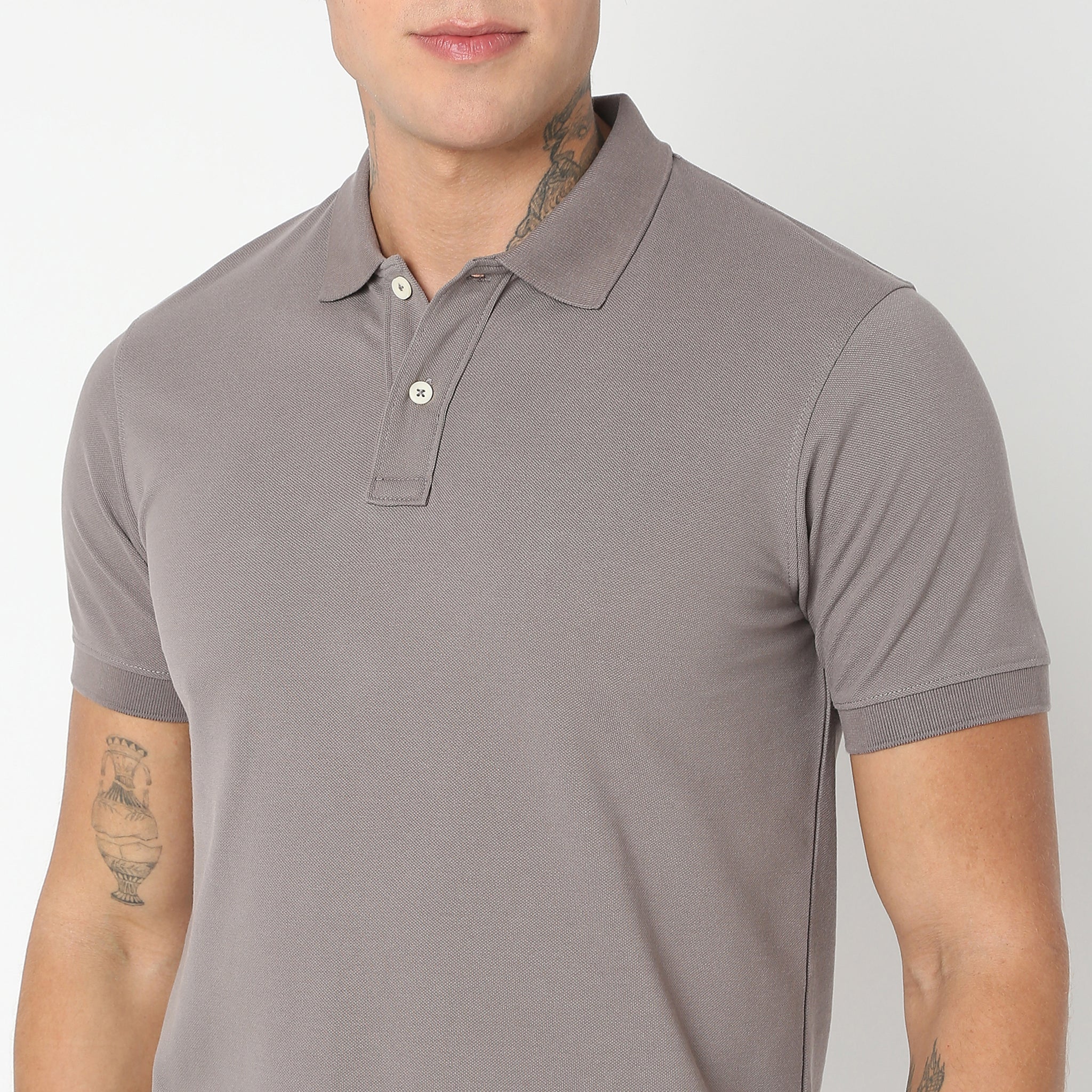 Double Dyed Polo™ T-Shirt With Anti-Curl Collar Pique Knit - Image 29