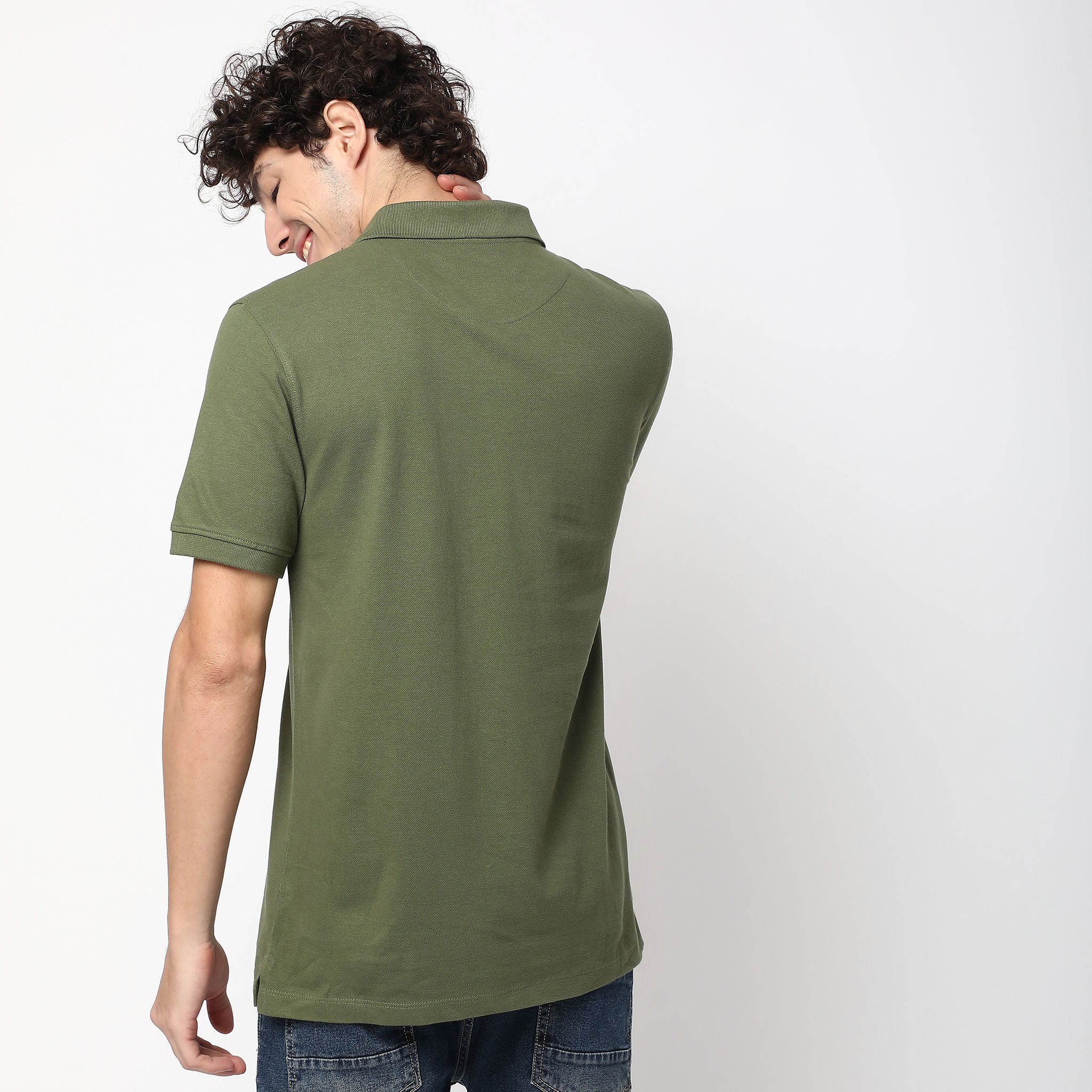 Double Dyed Polo™ T-Shirt With Anti-Curl Collar Pique Knit - Image 38