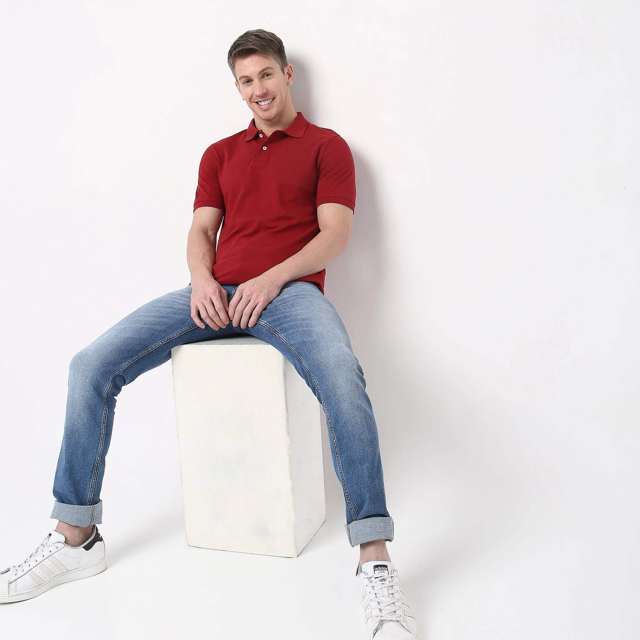Double Dyed Polo™ T-Shirt With Anti-Curl Collar Pique Knit - Image 50