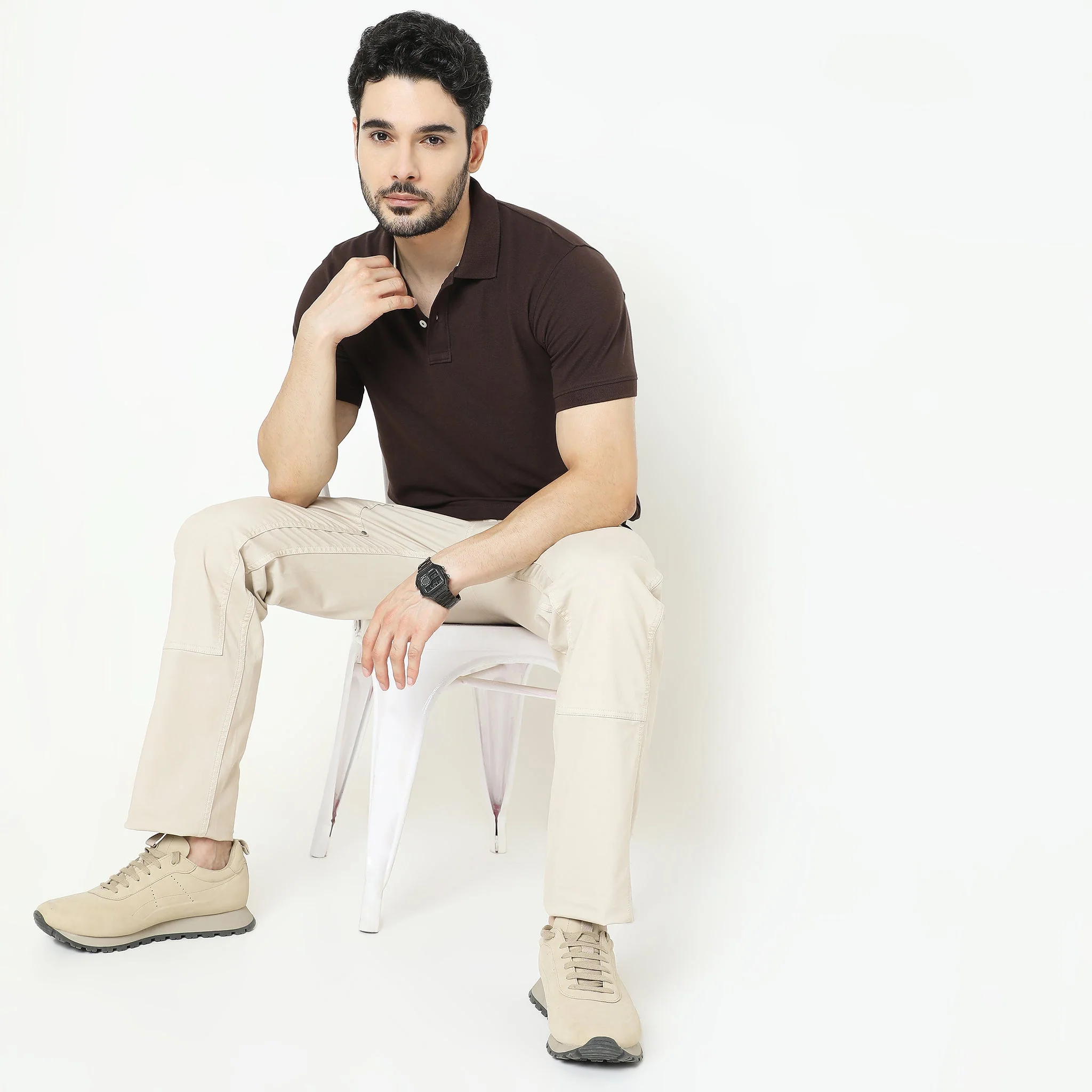 Double Dyed Polo™ T-Shirt With Anti-Curl Collar Pique Knit - Image 51