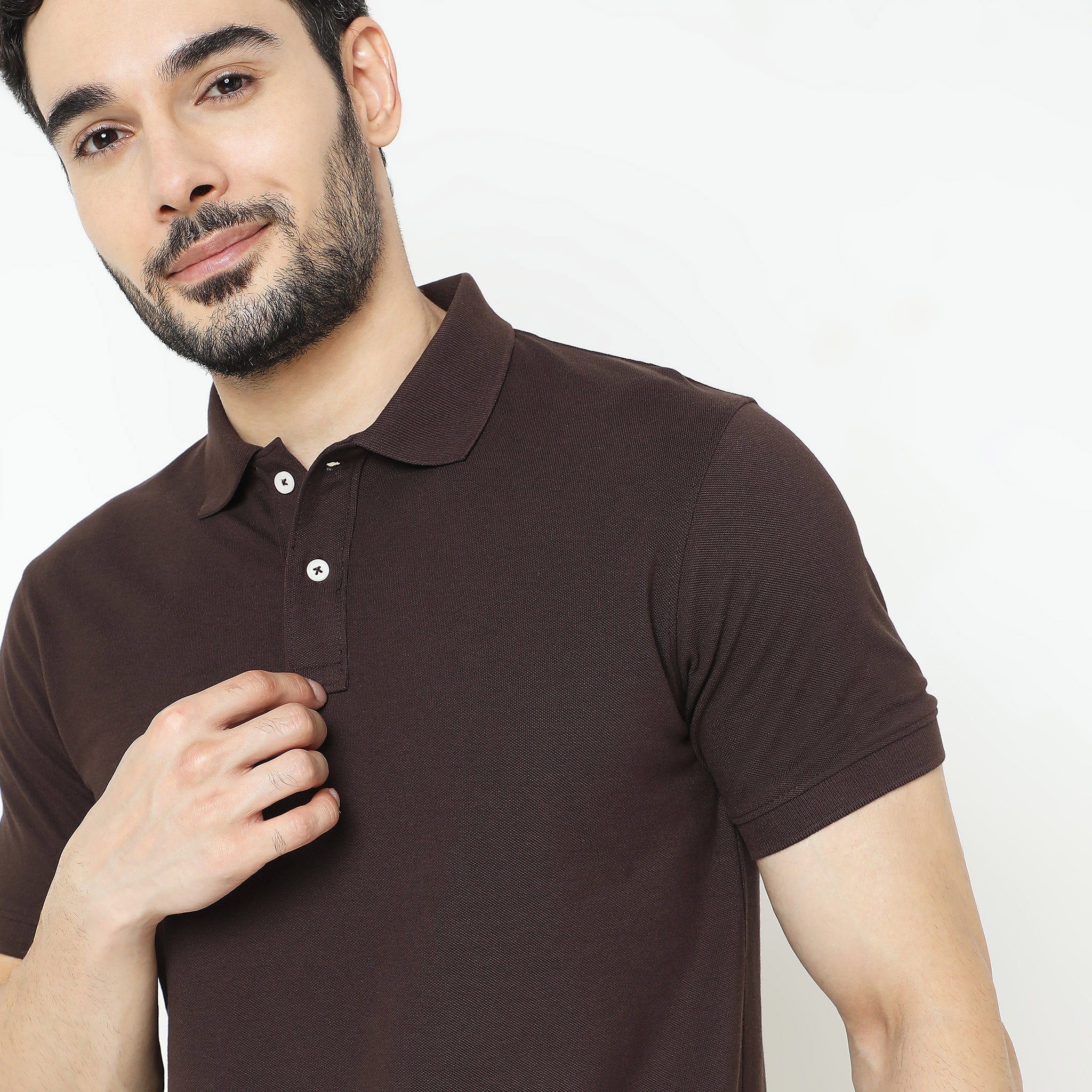 Double Dyed Polo™ T-Shirt With Anti-Curl Collar Pique Knit - Image 54