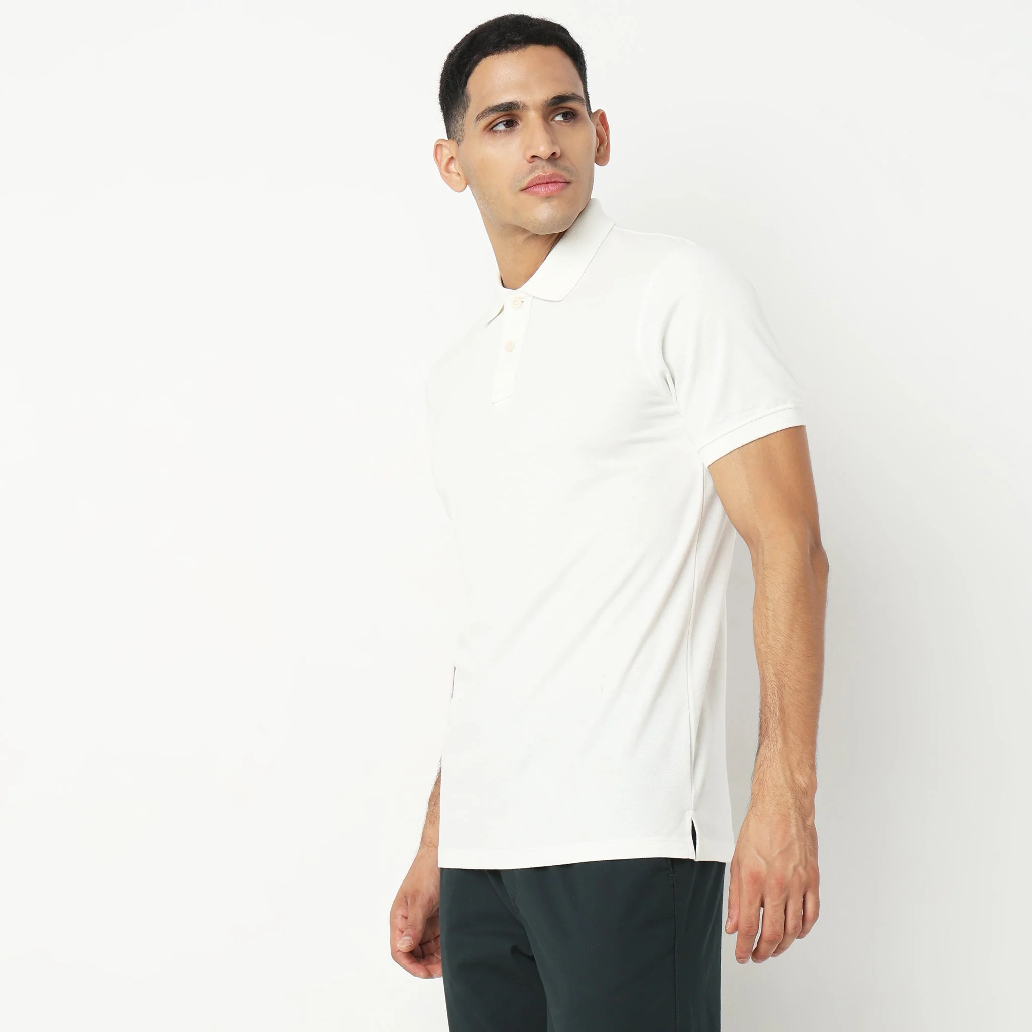 Double Dyed Polo™ T-Shirt With Anti-Curl Collar Pique Knit - Image 60
