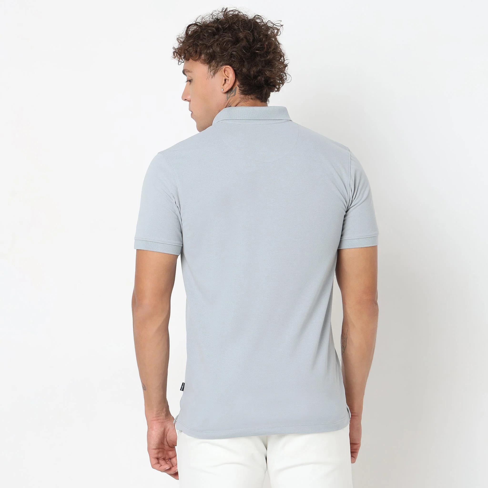 Double Dyed Polo™ T-Shirt With Anti-Curl Collar Pique Knit - Image 68