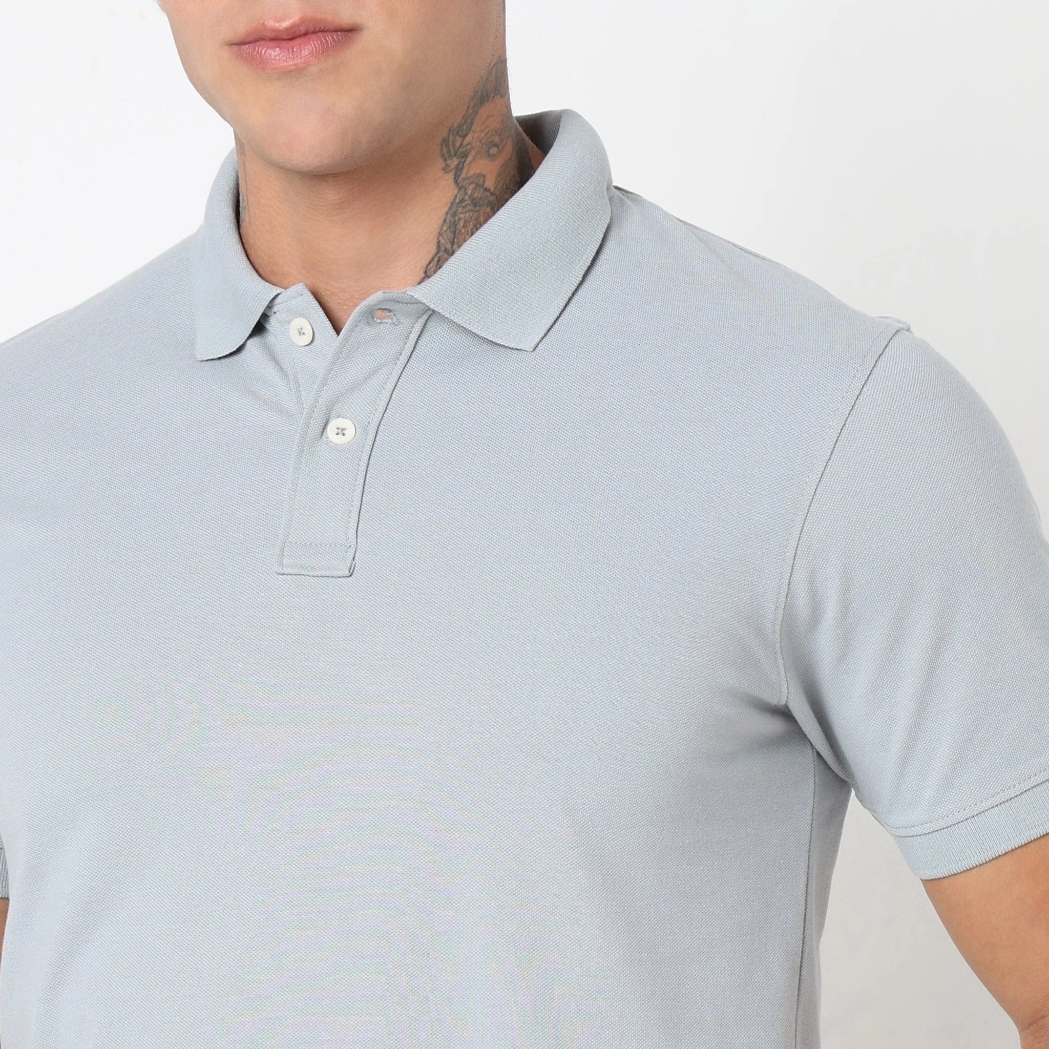 Double Dyed Polo™ T-Shirt With Anti-Curl Collar Pique Knit - Image 69