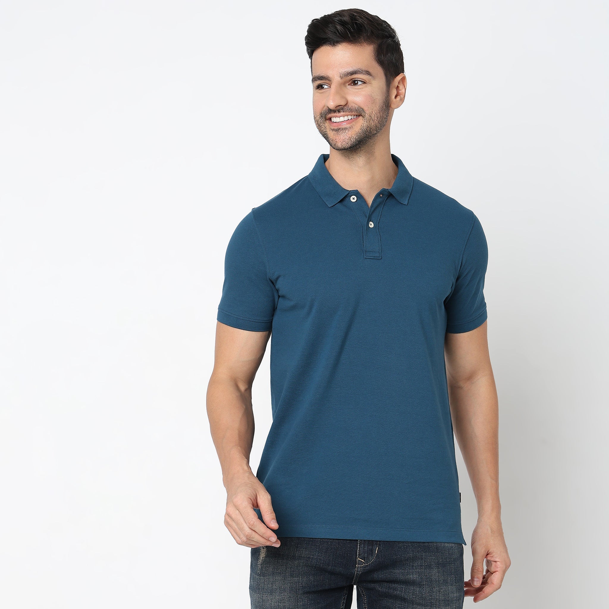 Double Dyed Polo™ T-Shirt With Anti-Curl Collar Pique Knit - Image 72