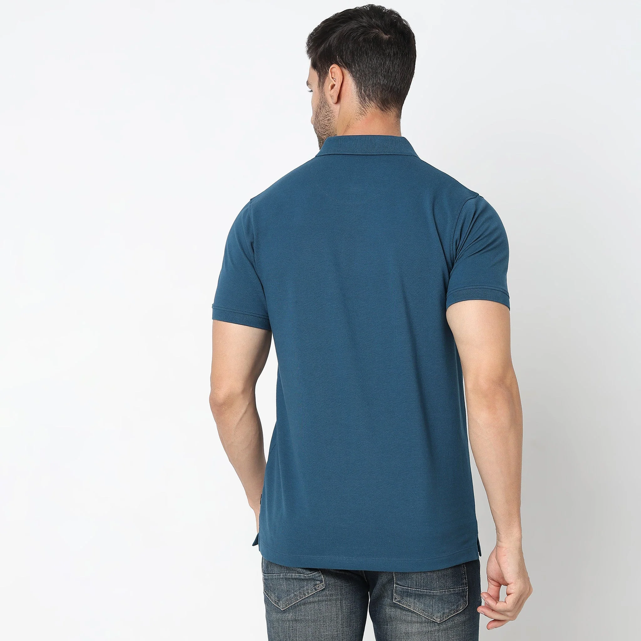 Double Dyed Polo™ T-Shirt With Anti-Curl Collar Pique Knit - Image 73