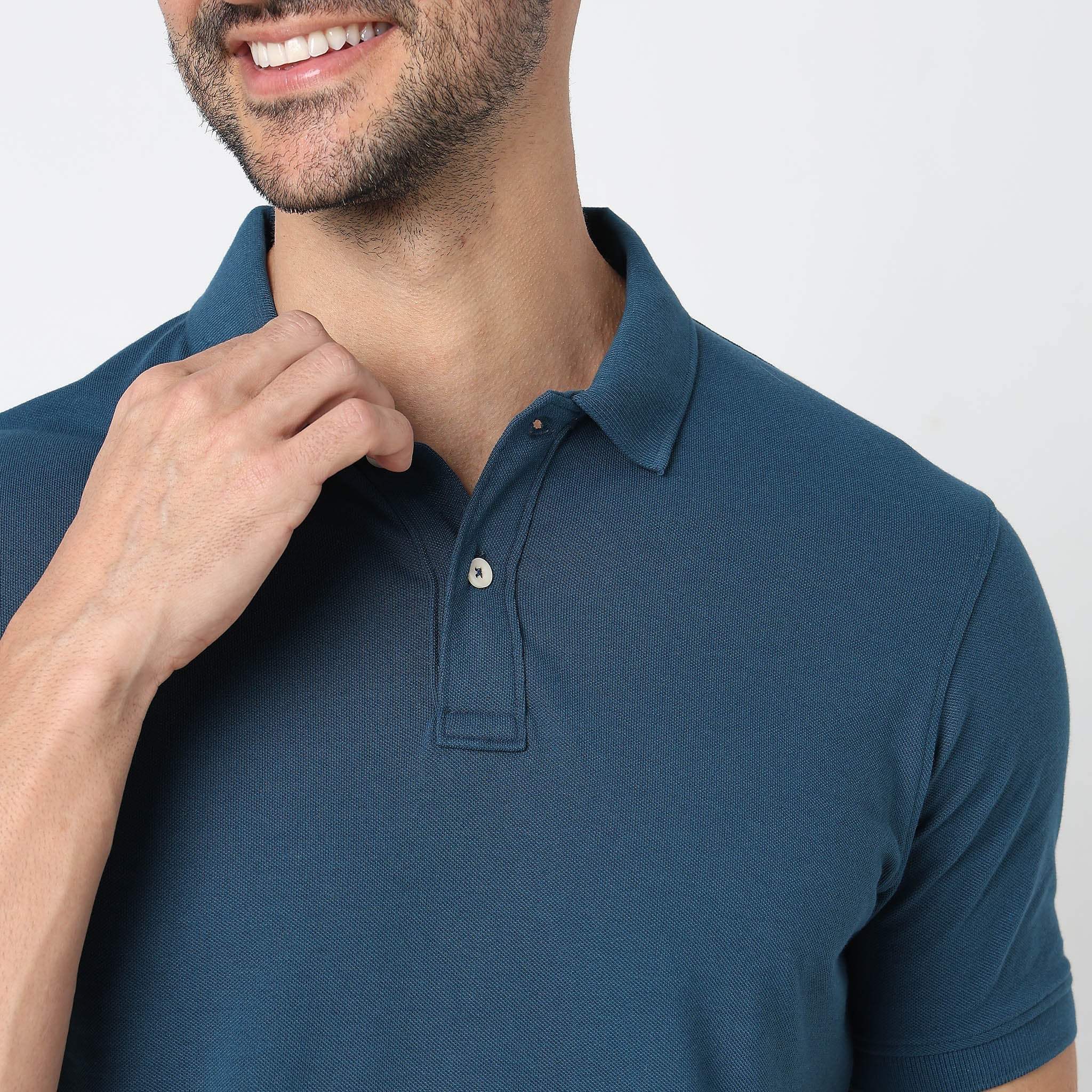 Double Dyed Polo™ T-Shirt With Anti-Curl Collar Pique Knit - Image 74