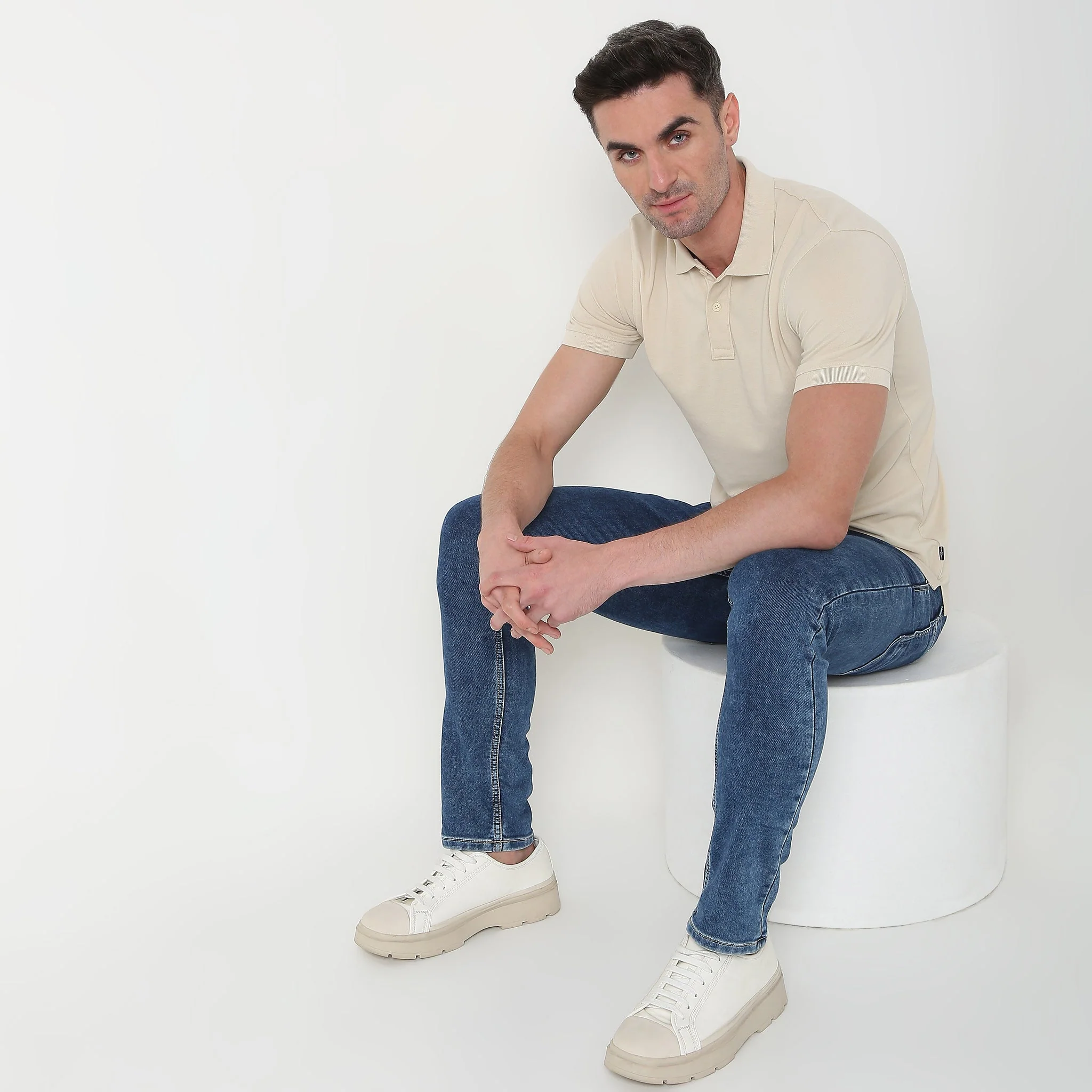 Double Dyed Polo™ T-Shirt With Anti-Curl Collar Pique Knit - Image 76