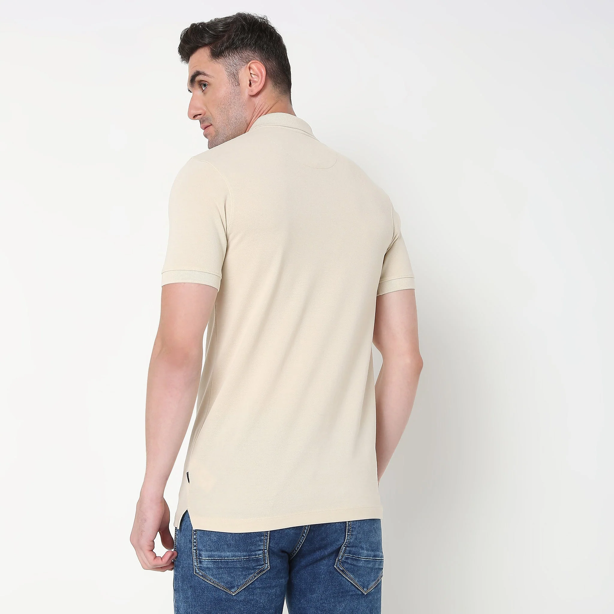 Double Dyed Polo™ T-Shirt With Anti-Curl Collar Pique Knit - Image 78
