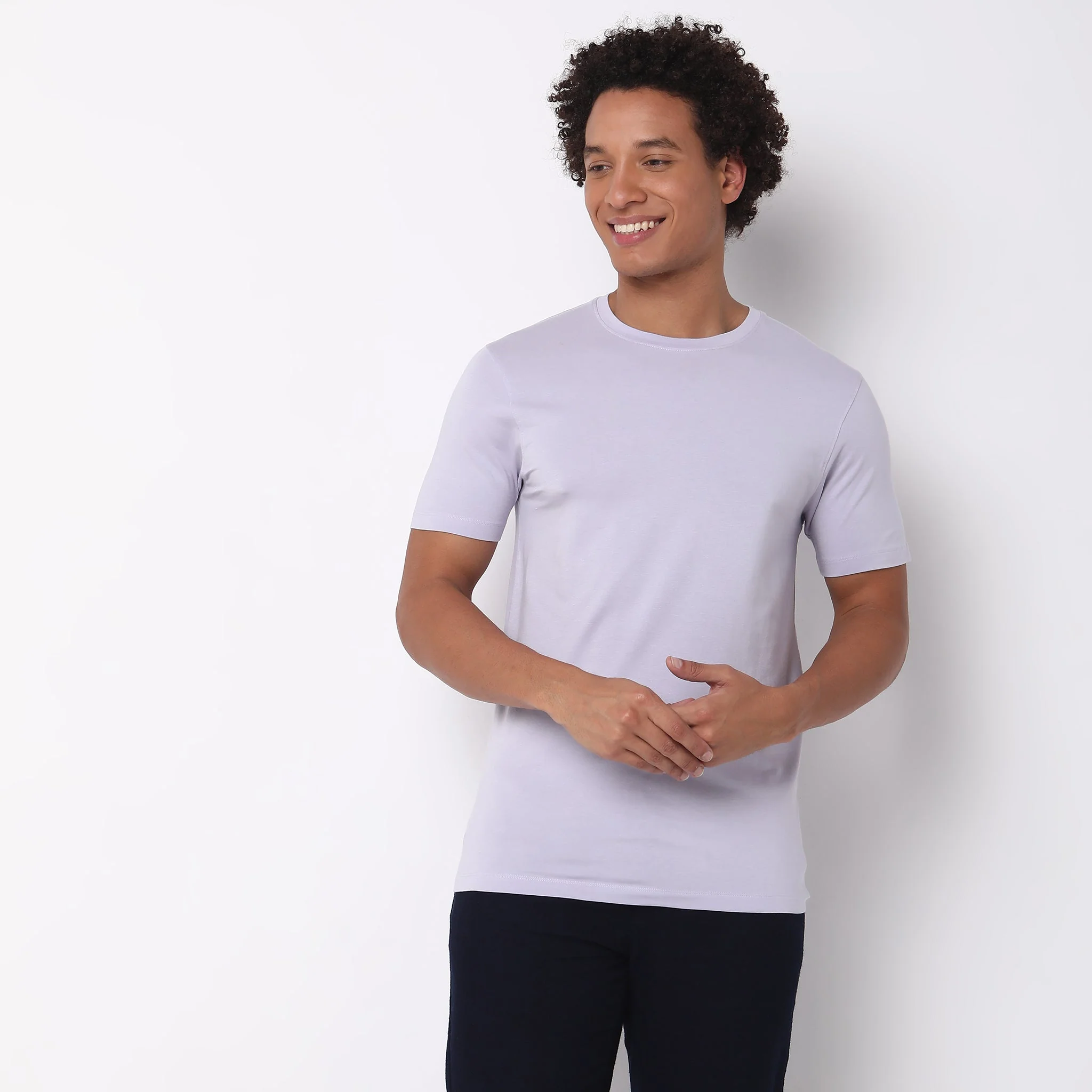 All Day Snug™ - Fine Modal Cotton Luxruy Blend With Japanese Mobilon Comfort - Knitted Solid Lounge T-Shirt - Image 12
