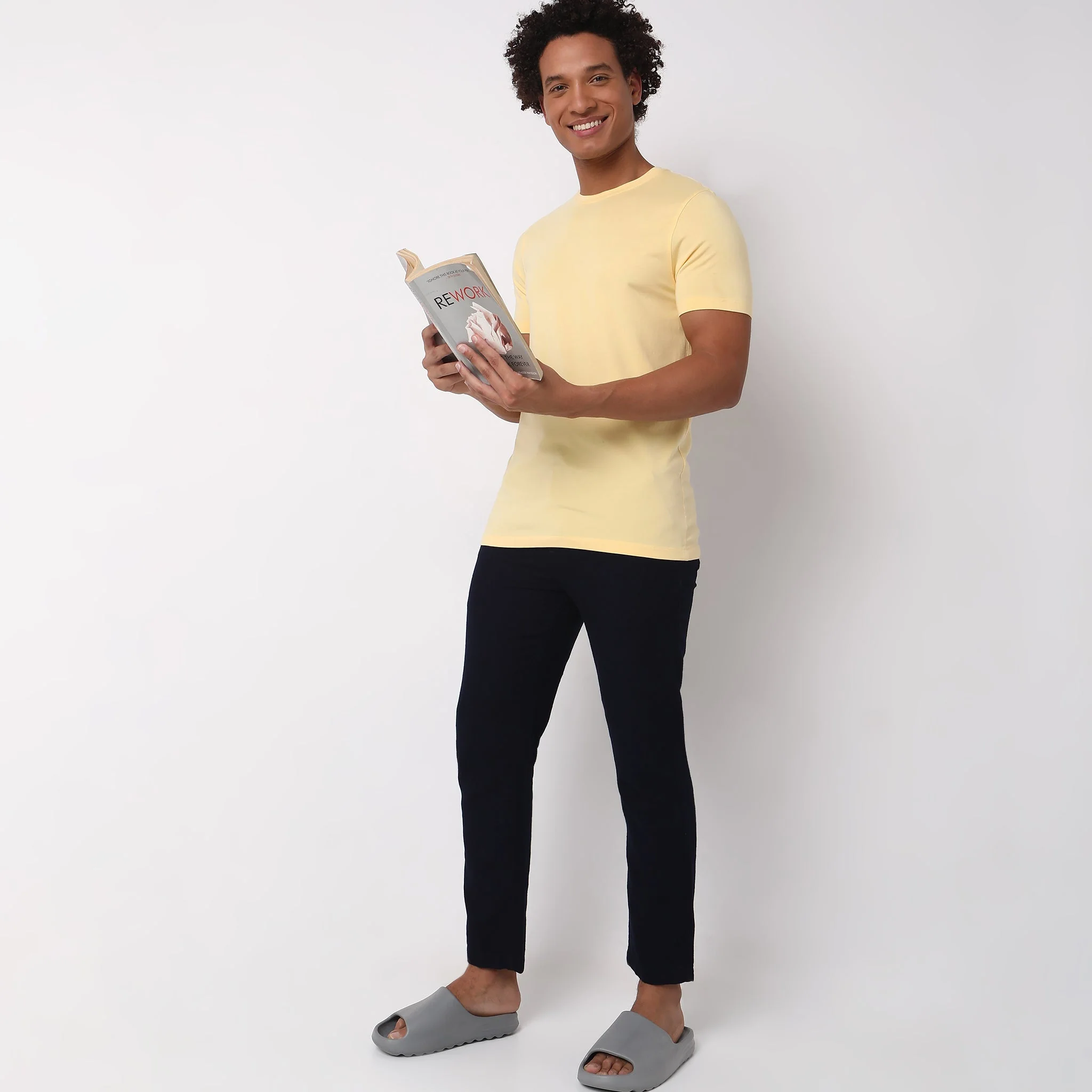 All Day Snug™ - Fine Modal Cotton Luxruy Blend With Japanese Mobilon Comfort - Knitted Solid Lounge T-Shirt - Image 16