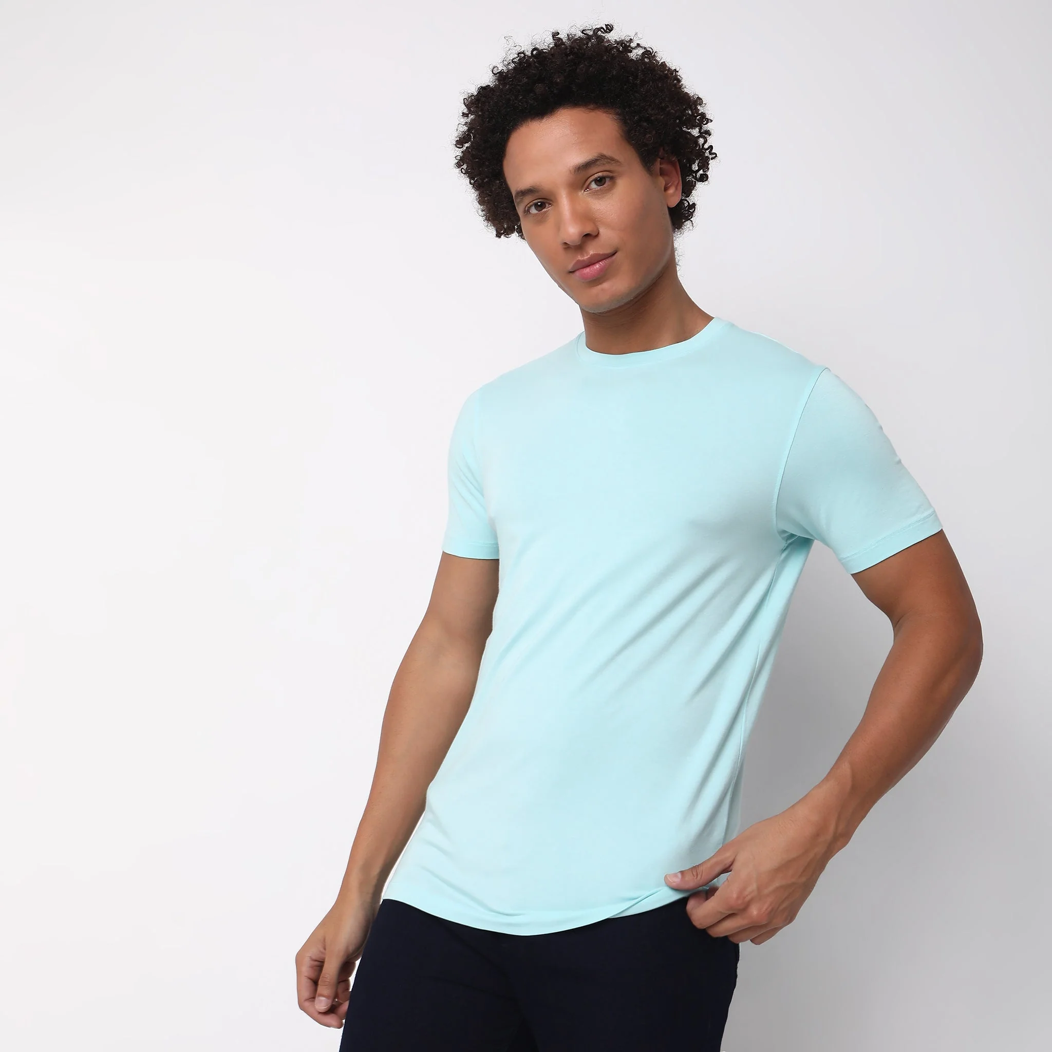 All Day Snug™ - Fine Modal Cotton Luxruy Blend With Japanese Mobilon Comfort - Knitted Solid Lounge T-Shirt - Image 24