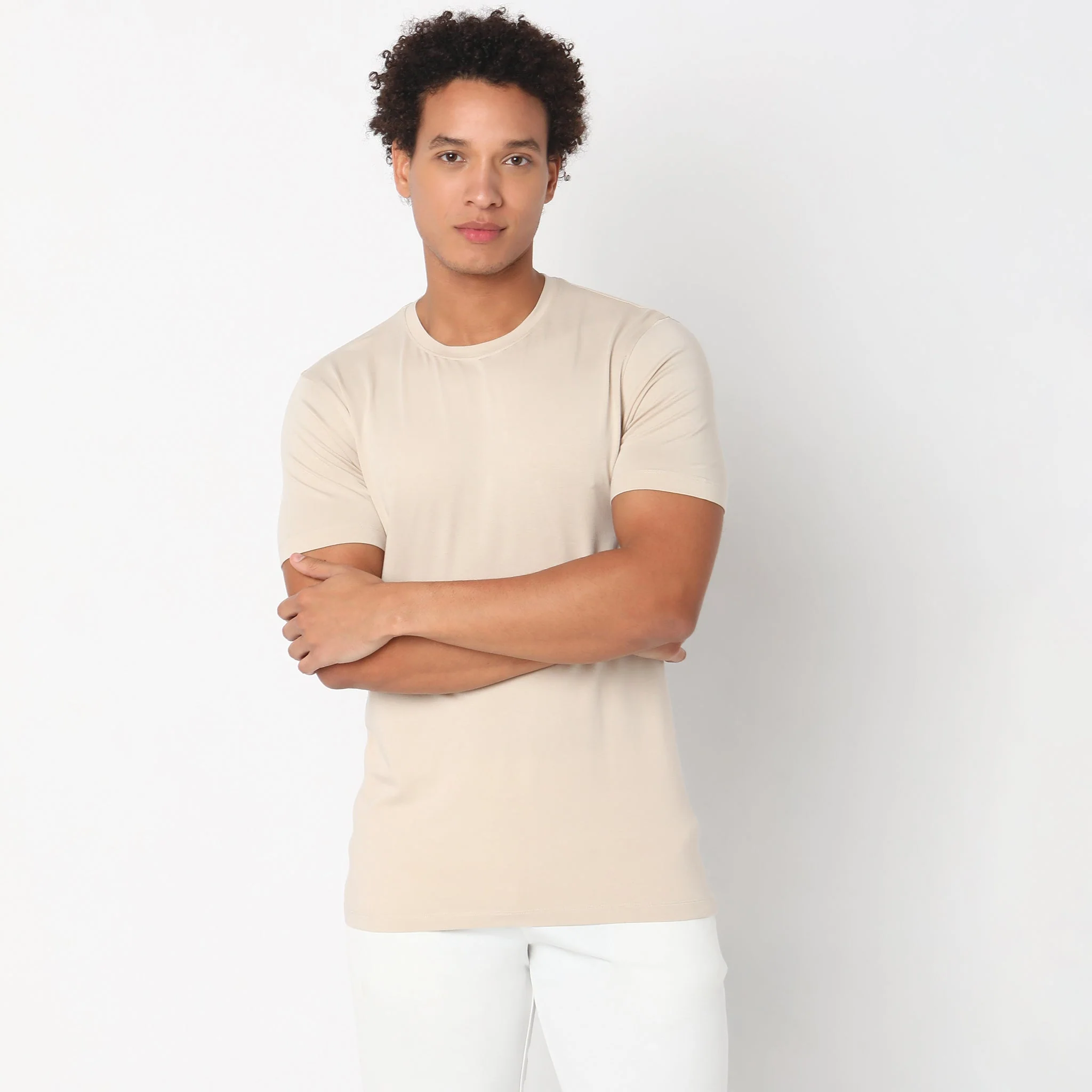 All Day Snug™ - Fine Modal Cotton Luxruy Blend With Japanese Mobilon Comfort - Knitted Solid Lounge T-Shirt - Image 27