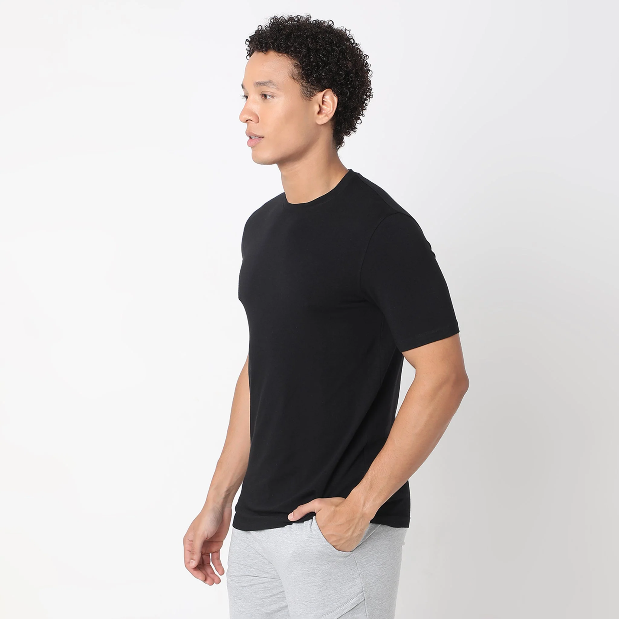 All Day Snug™ - Fine Modal Cotton Luxruy Blend With Japanese Mobilon Comfort - Knitted Solid Lounge T-Shirt - Image 34