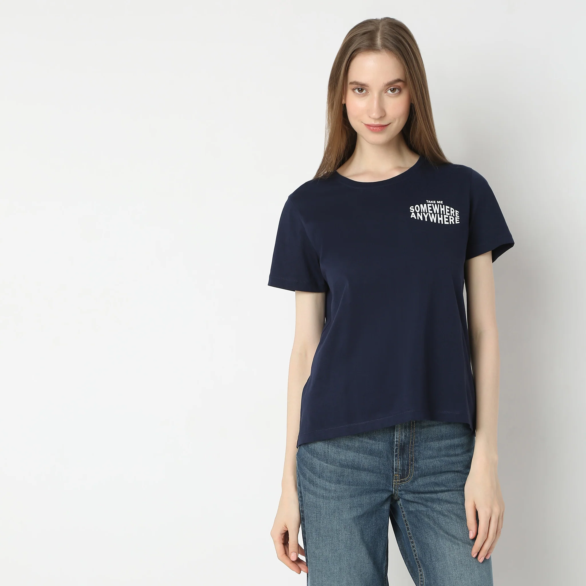 Cotton Solid T-Shirt - Image 2