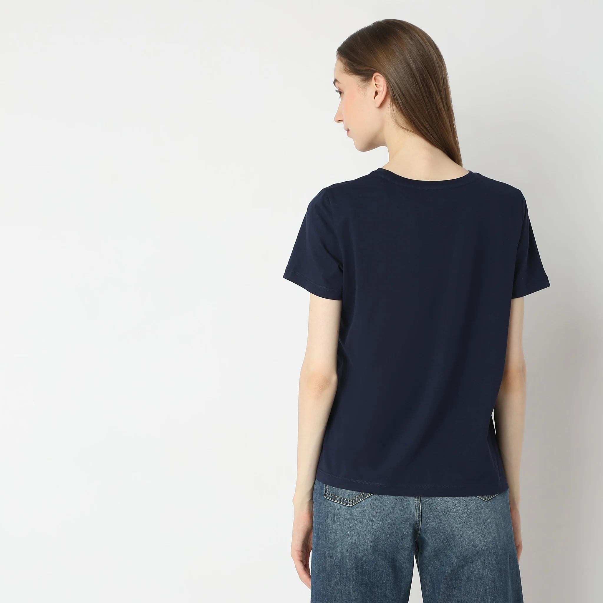 Cotton Solid T-Shirt - Image 3