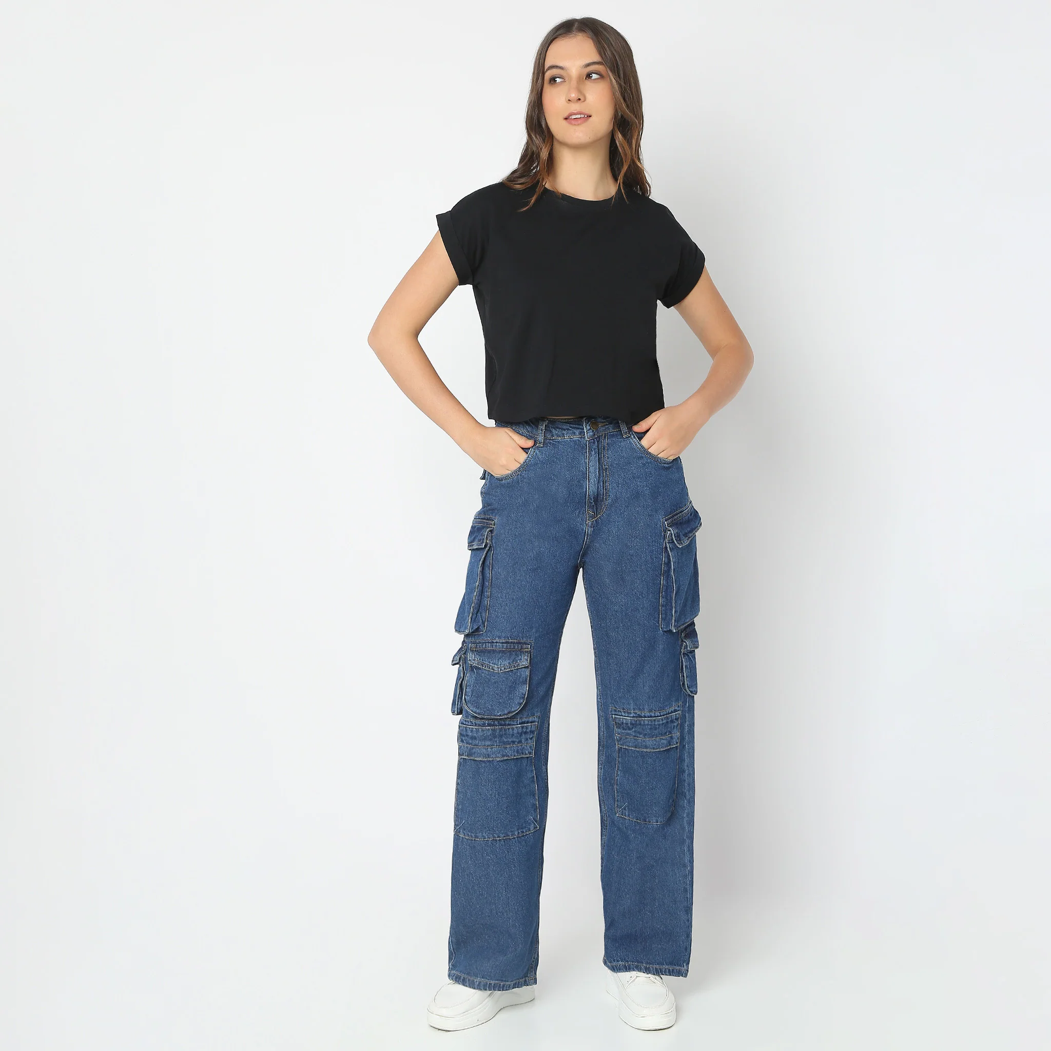 Regular Fit Solid T-Shirt - Image 2