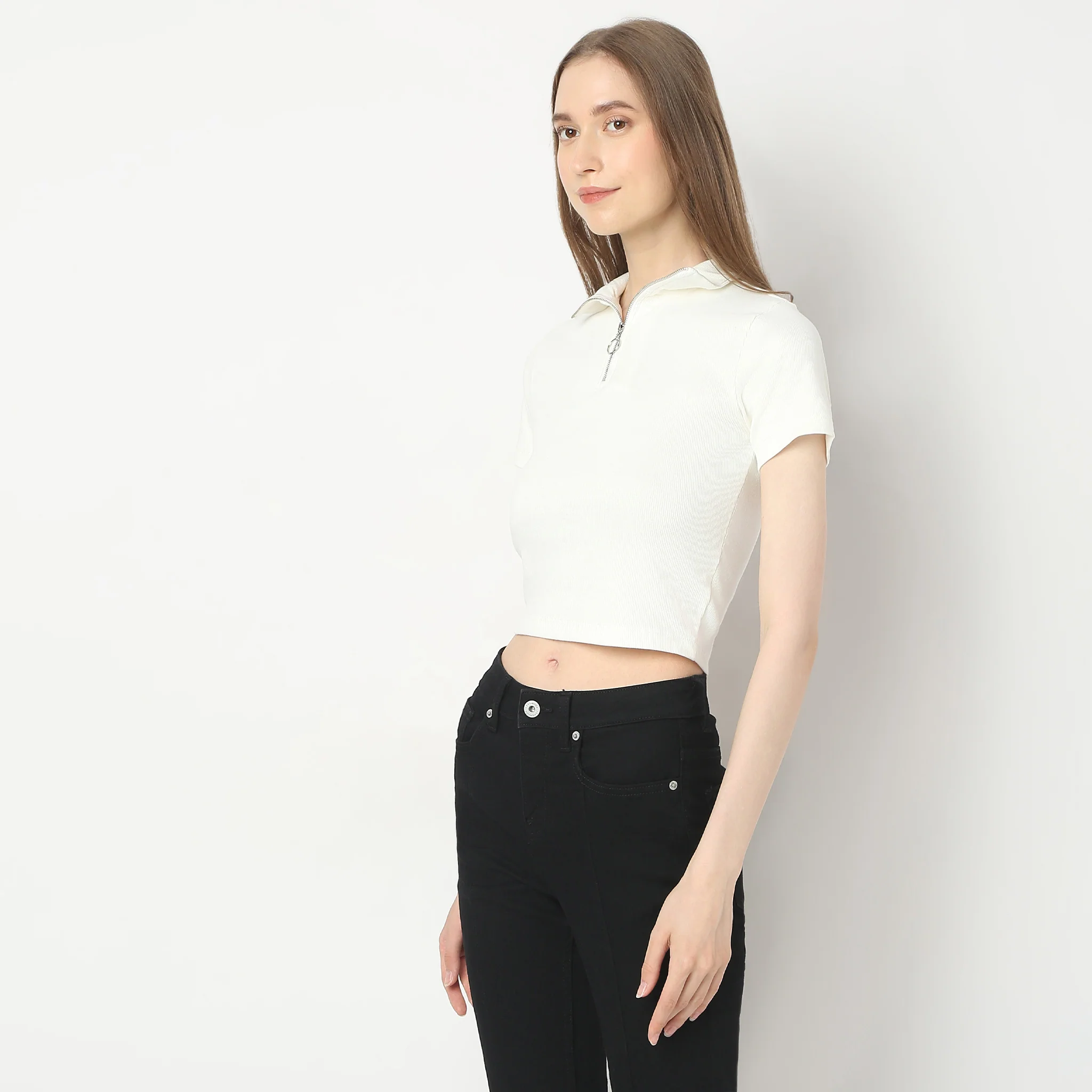 Regular Fit Solid T-Shirt - Image 10
