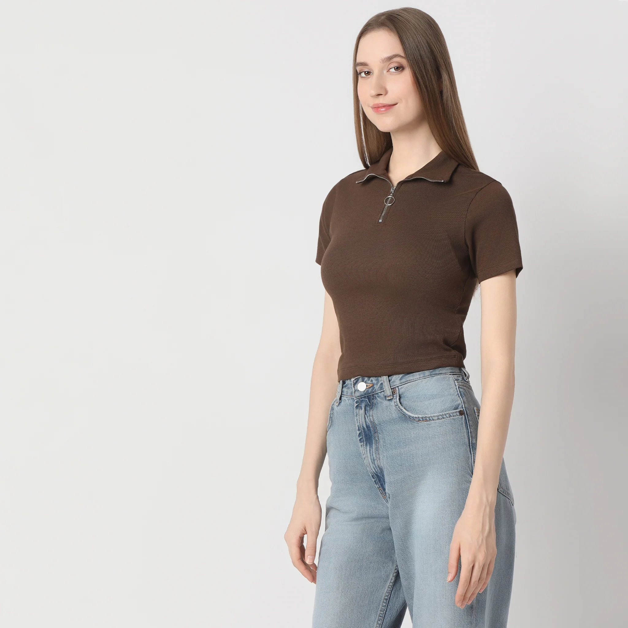 Regular Fit Solid T-Shirt - Image 15