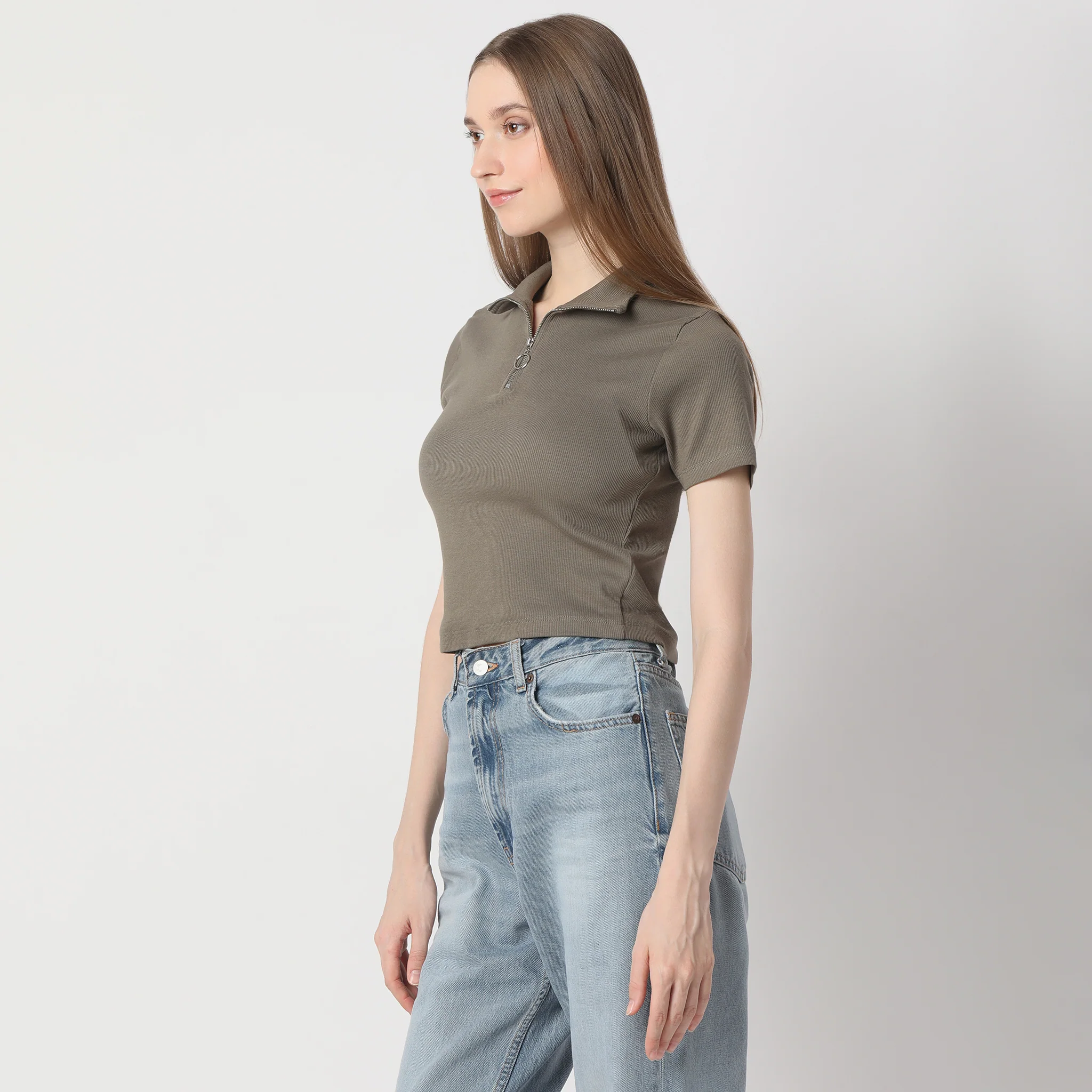 Regular Fit Solid T-Shirt - Image 20