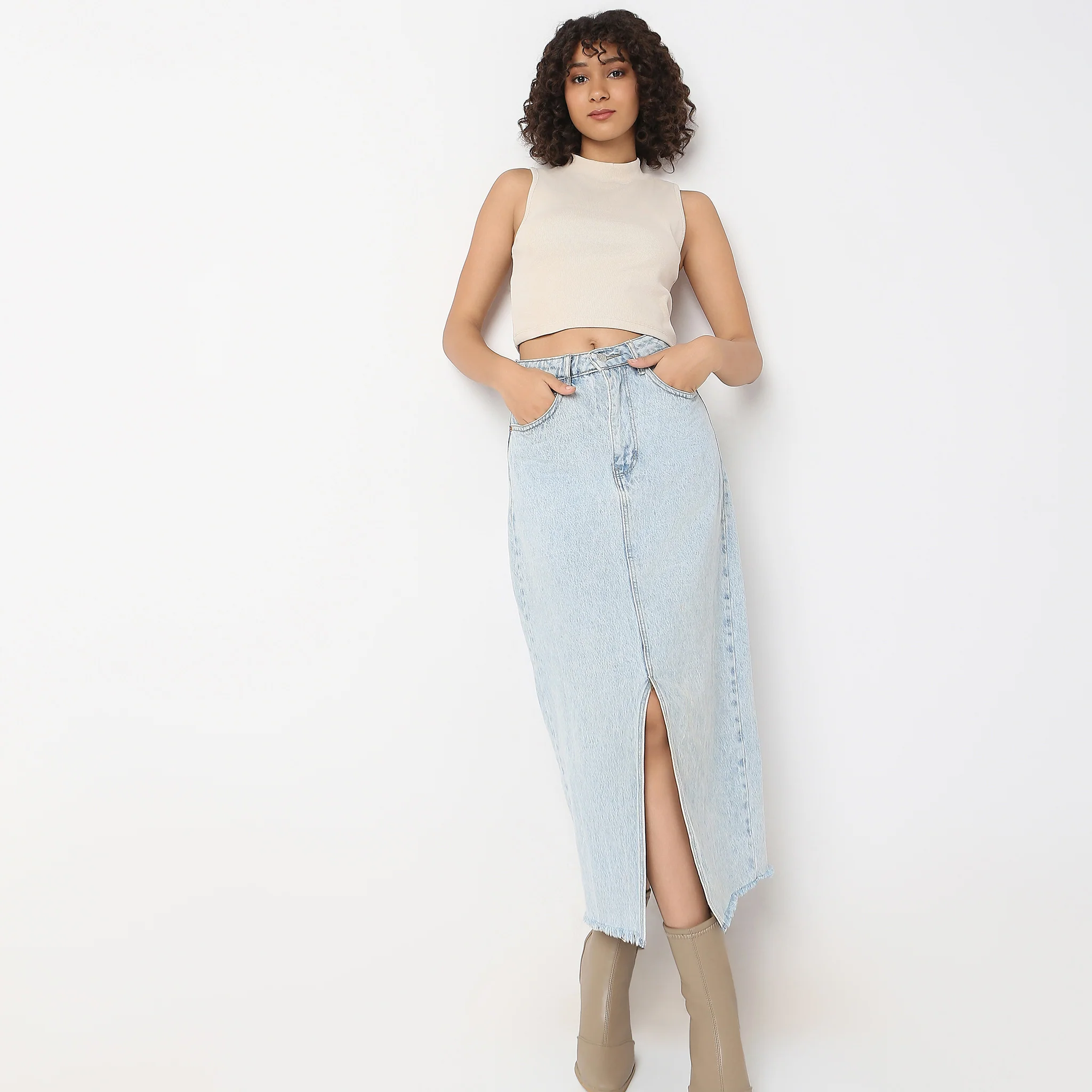 Betty Mock Neck Tank Top
