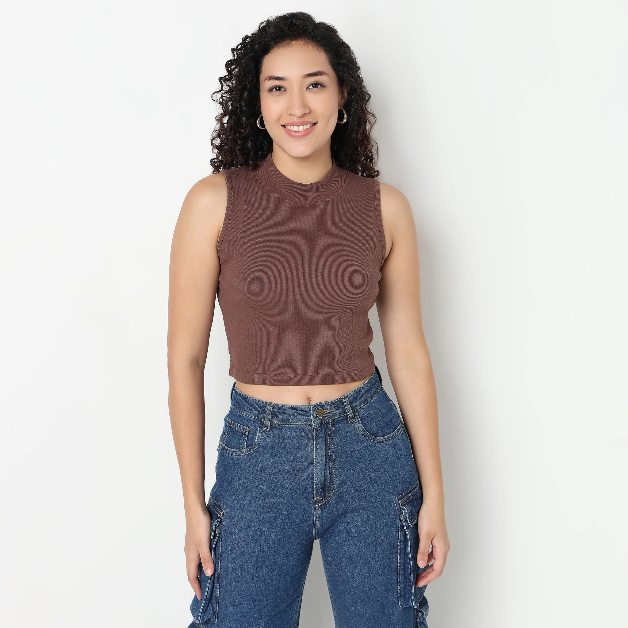 Betty Mock Neck Tank Top - Image 12