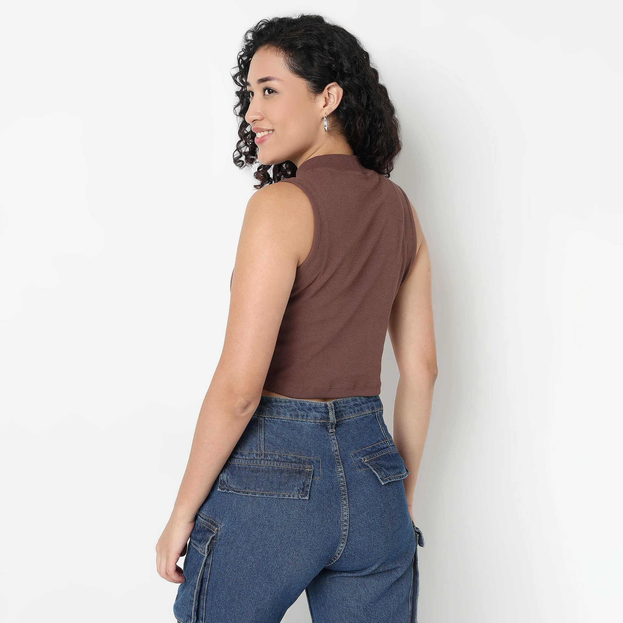 Betty Mock Neck Tank Top - Image 13