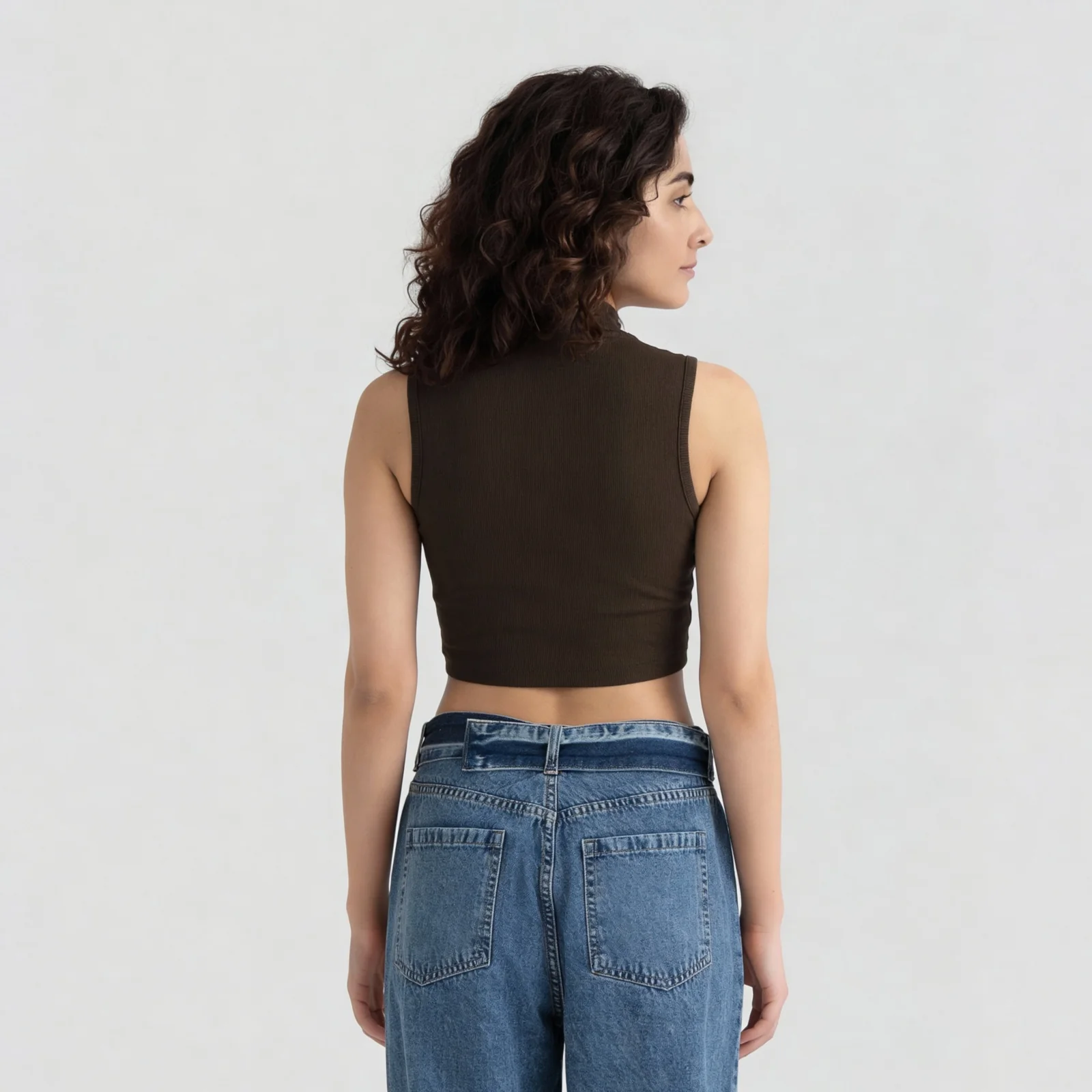 Betty Mock Neck Tank Top - Image 18