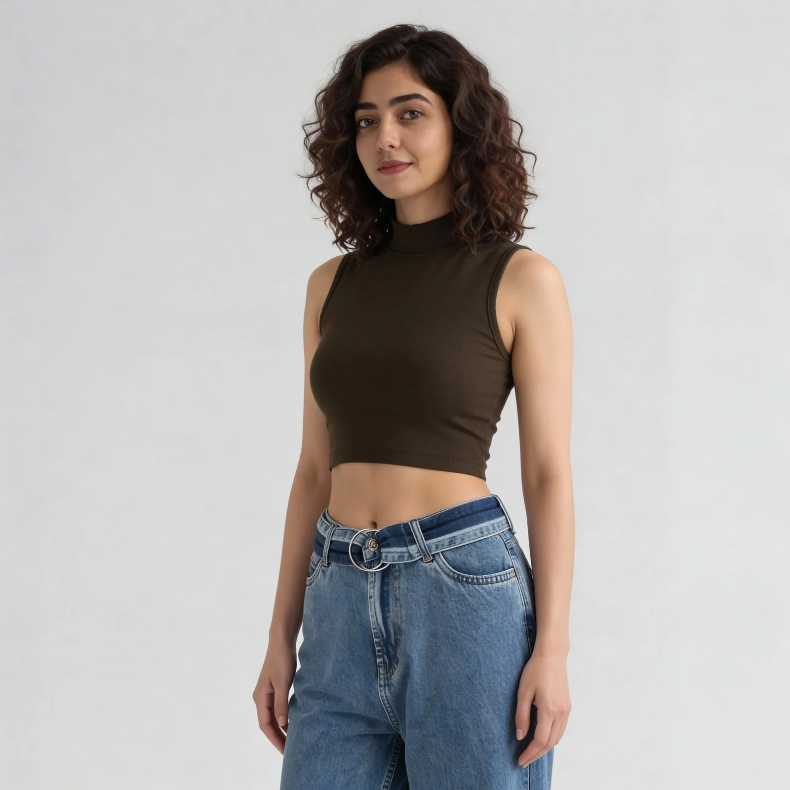 Betty Mock Neck Tank Top - Image 20