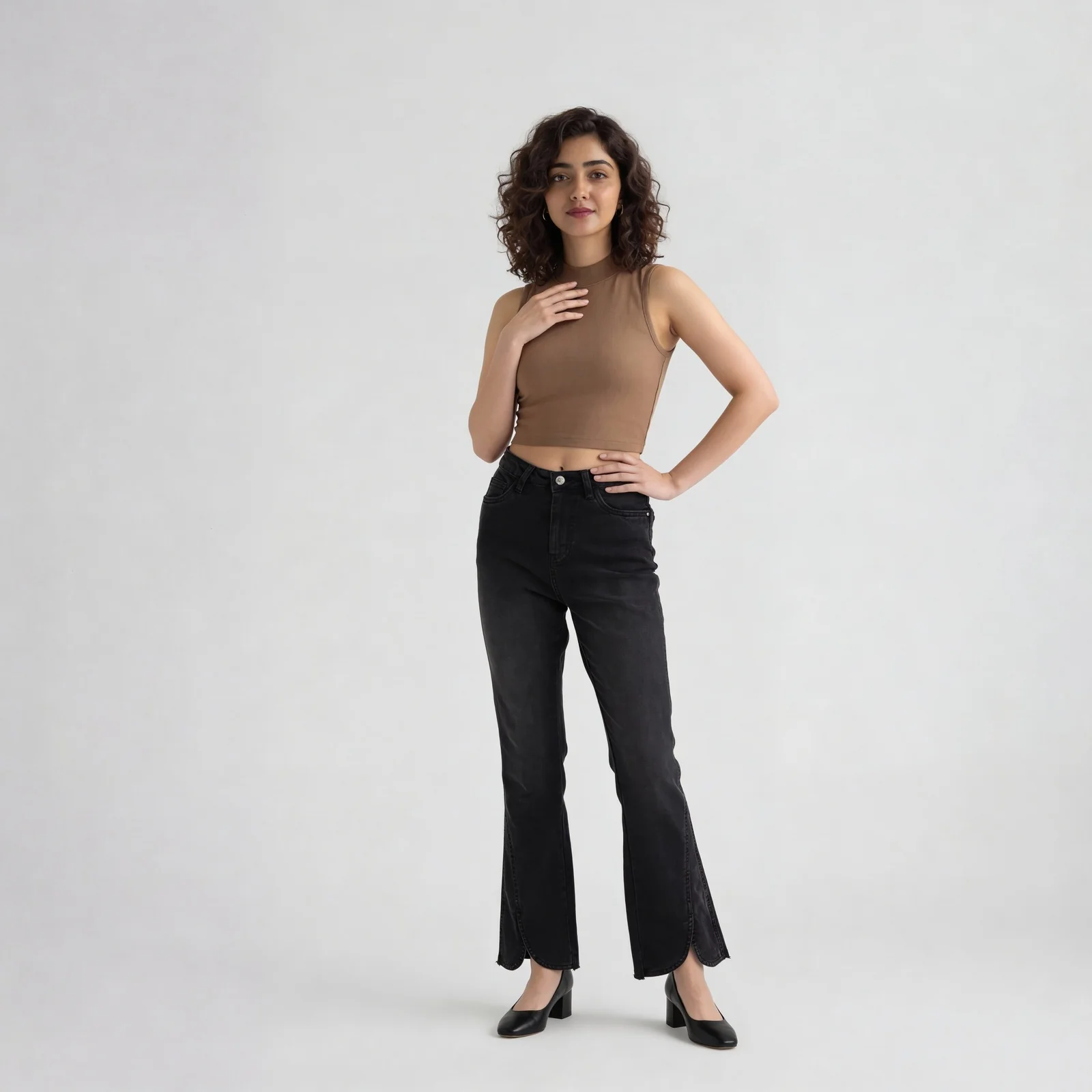 Betty Mock Neck Tank Top - Image 21