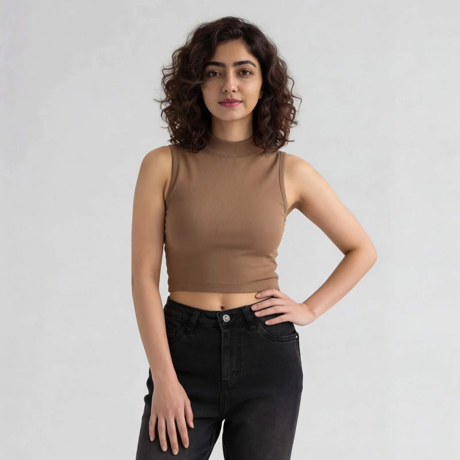 Betty Mock Neck Tank Top - Image 22