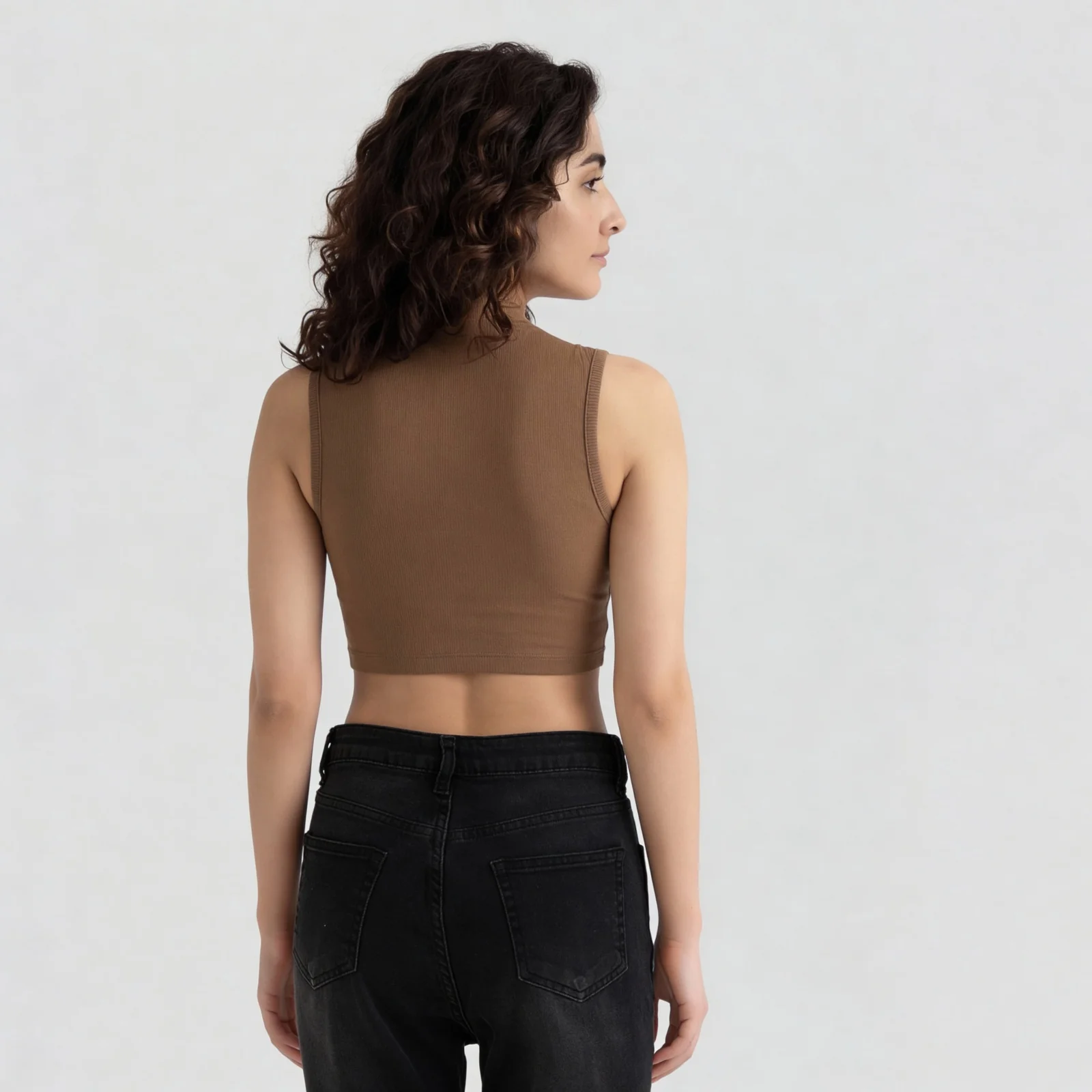 Betty Mock Neck Tank Top - Image 23