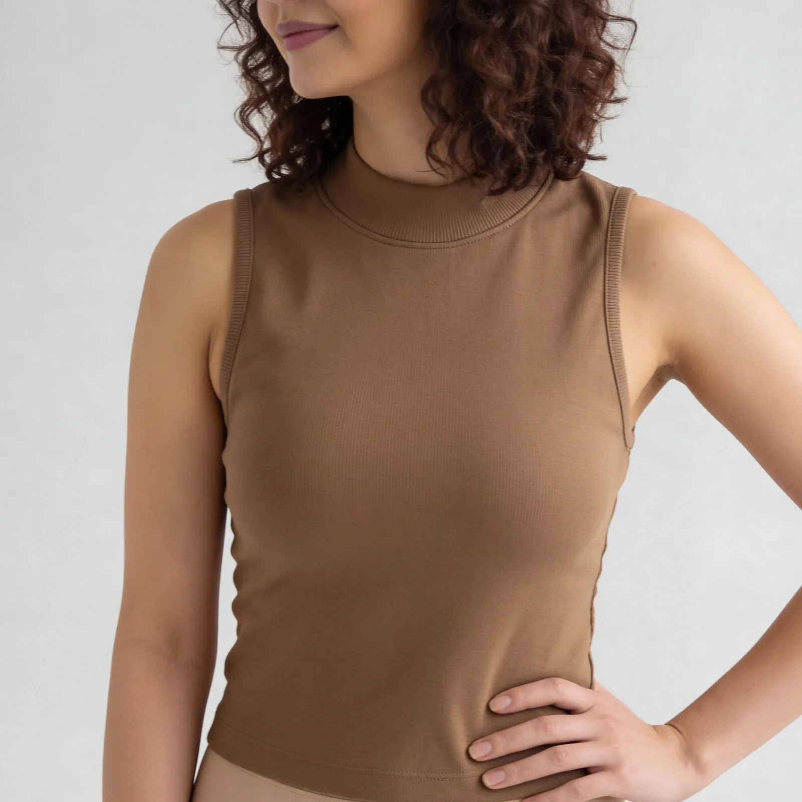 Betty Mock Neck Tank Top - Image 24