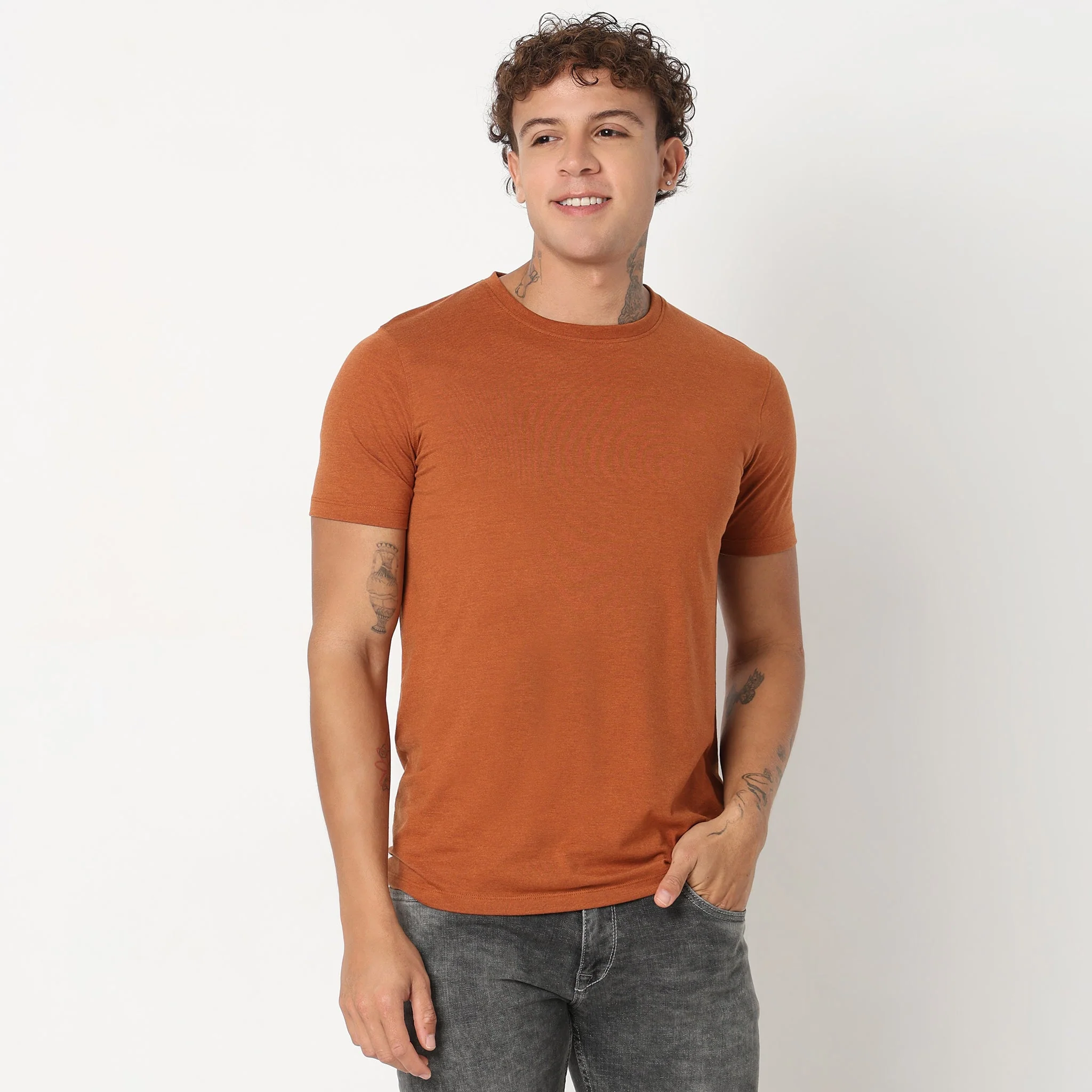 Double Dyed Crew™ Tees - Regular Fit - Must Have Essential Super Soft Handfeel & Quick Dry - Image 17