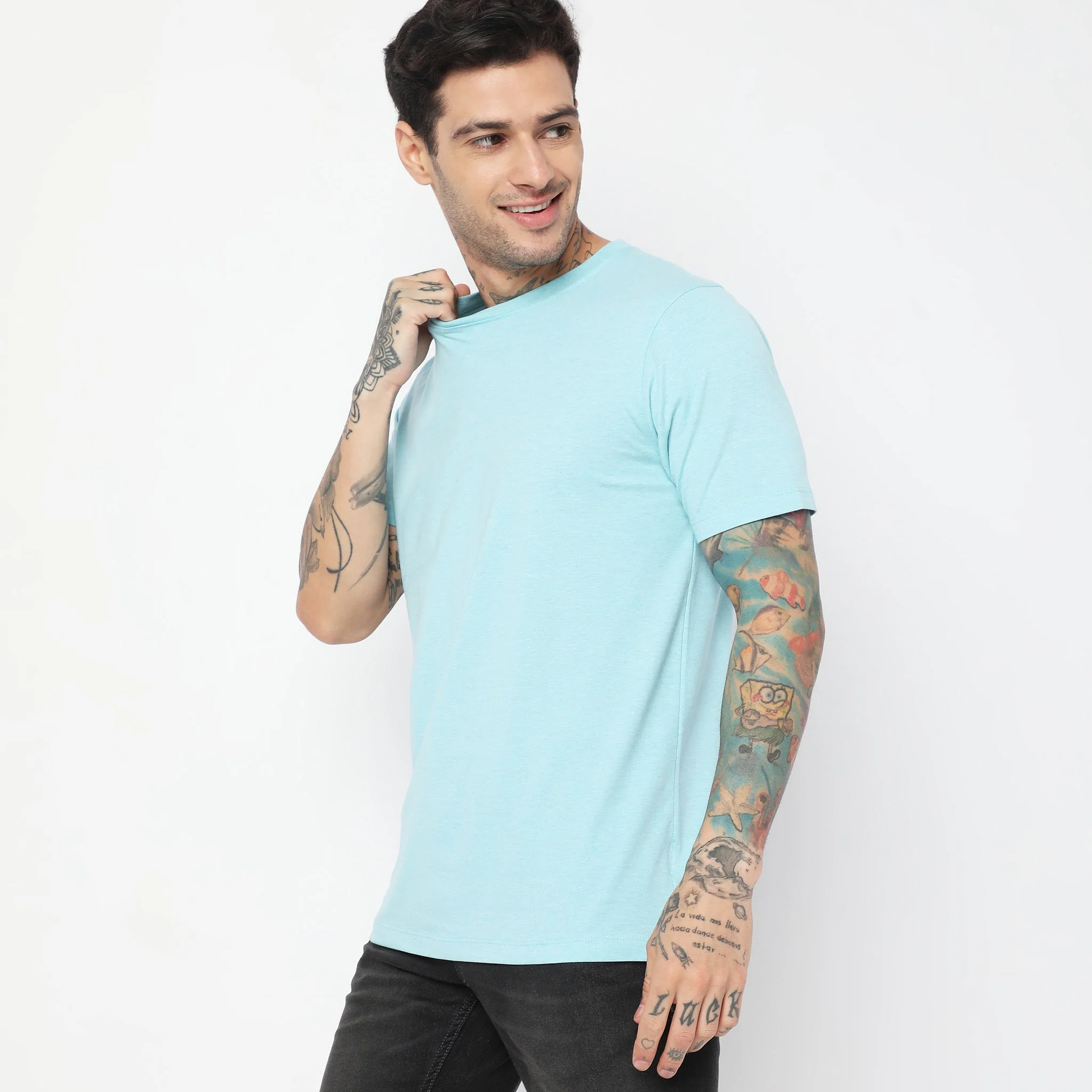 Double Dyed Crew™ Tees - Regular Fit - Must Have Essential Super Soft Handfeel & Quick Dry - Image 2
