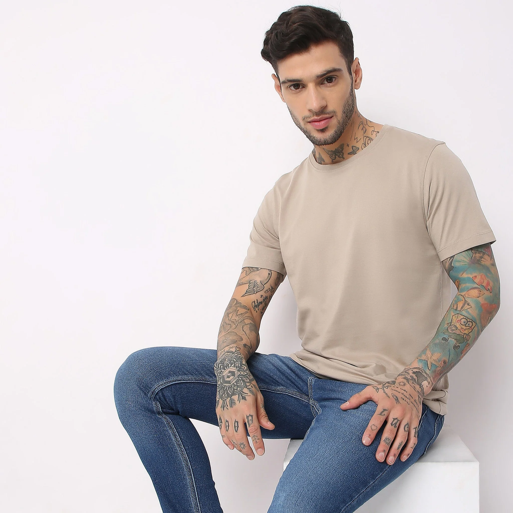 Double Dyed Crew™ Tees - Regular Fit - Must Have Essential Super Soft Handfeel & Quick Dry - Image 25