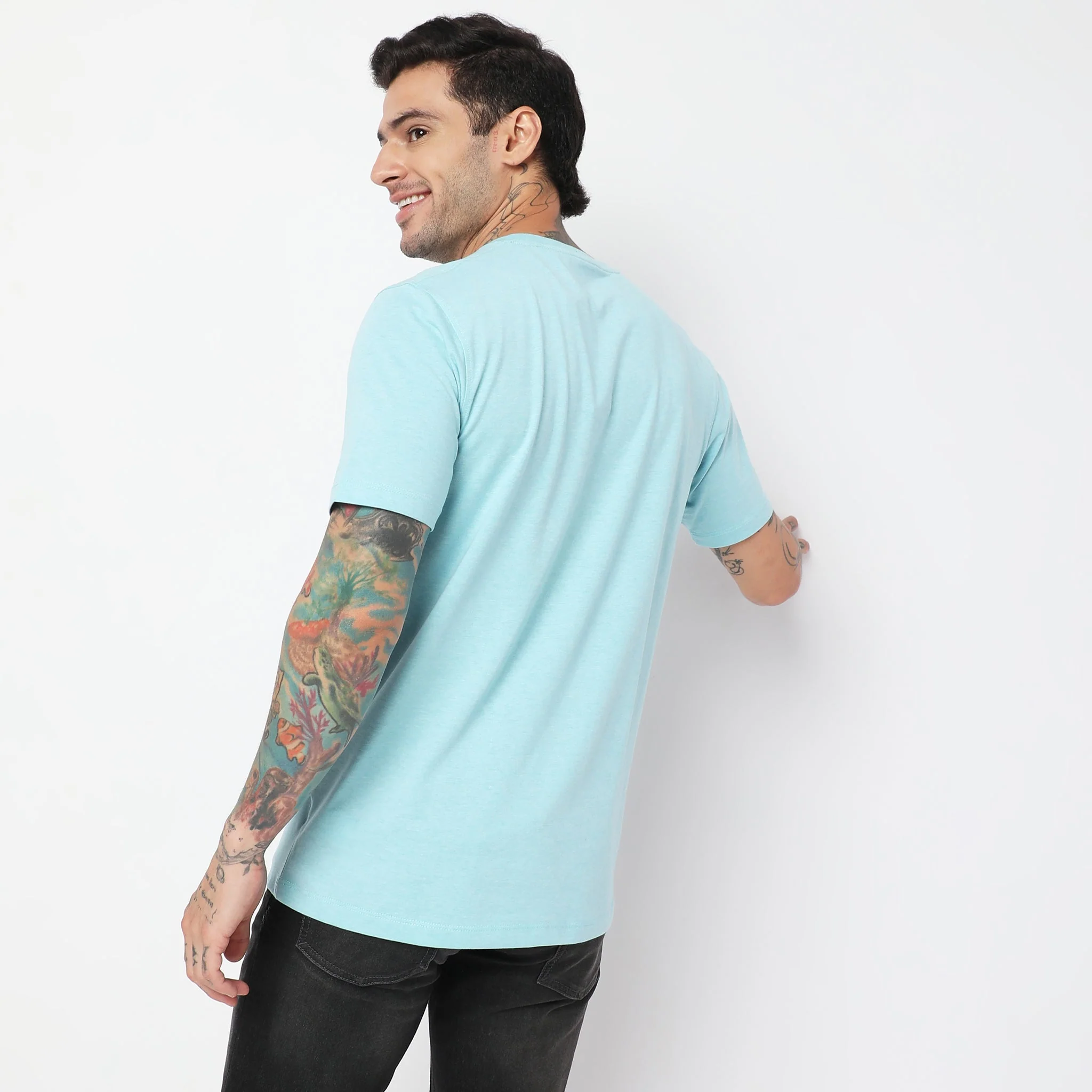 Double Dyed Crew™ Tees - Regular Fit - Must Have Essential Super Soft Handfeel & Quick Dry - Image 3