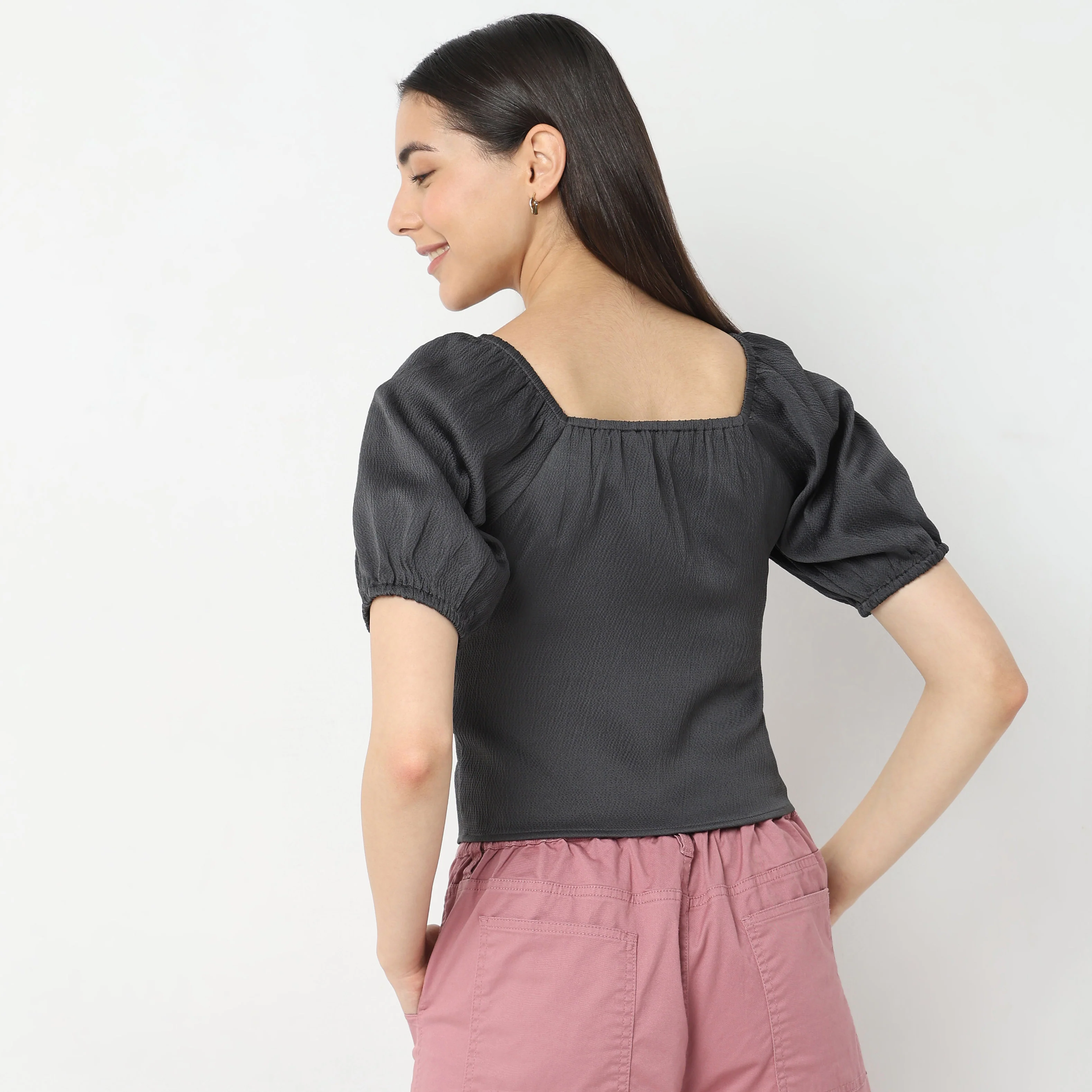 Regular Fit Solid Top - Image 3